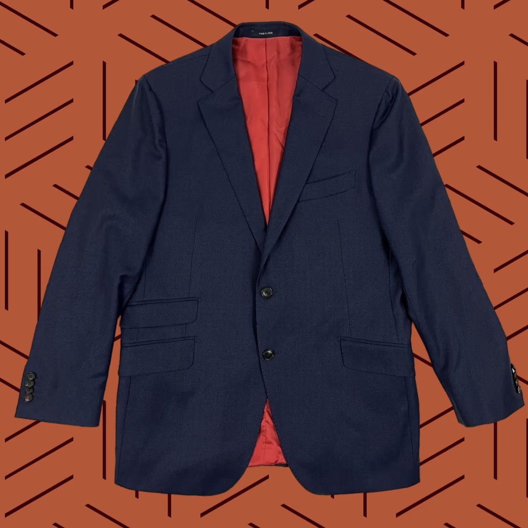 Suitsupply SuitSupply Blazer Jacket Mens US 42 Blue Pure Wool Vitale Barberis Canonico Coat Size 42R - 1 Thumbnail