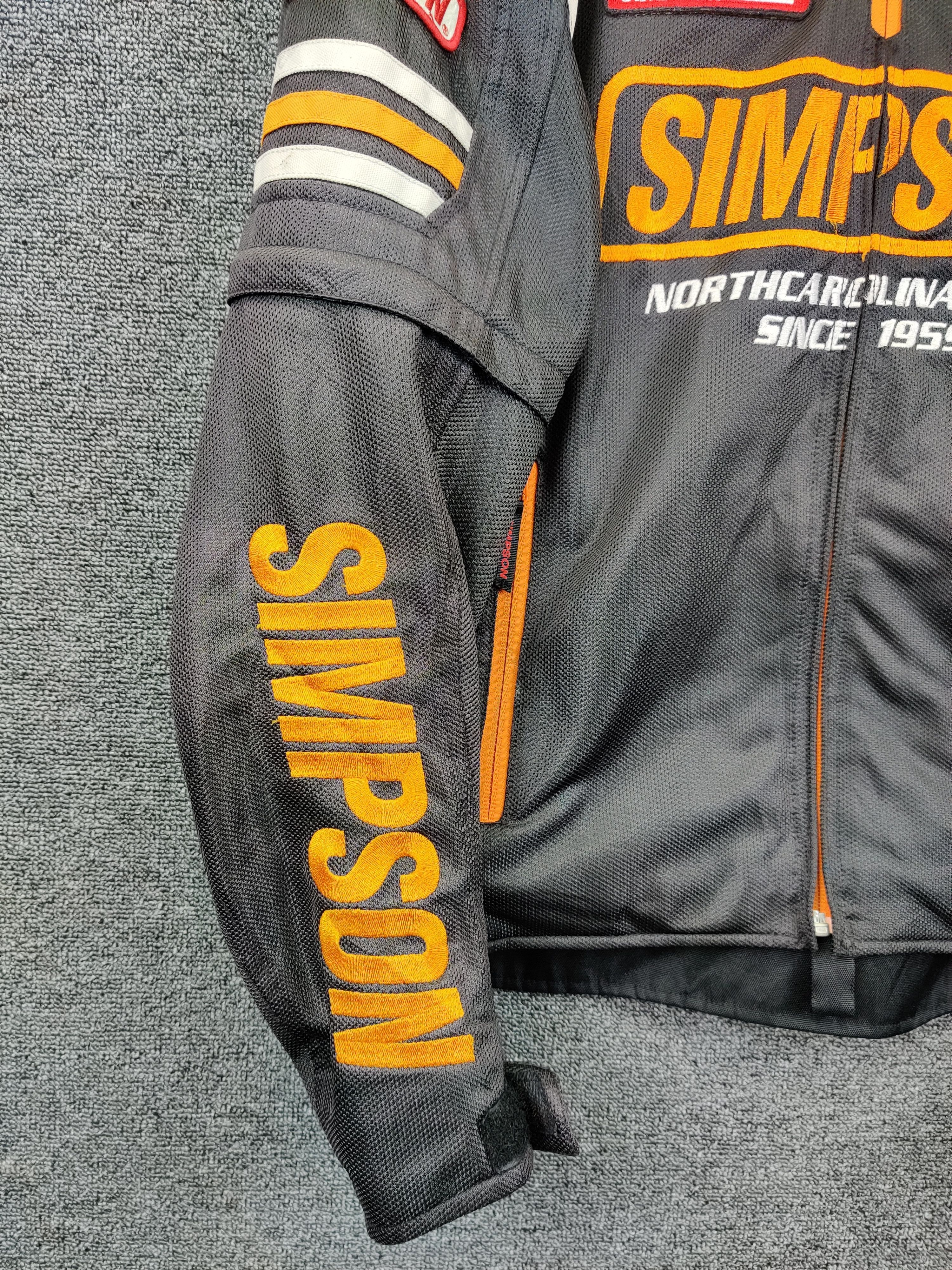 Vintage Vintage Simpson Racing Motorcycle Biker Jacket Size US L / EU 52-54 / 3 - 4 Thumbnail