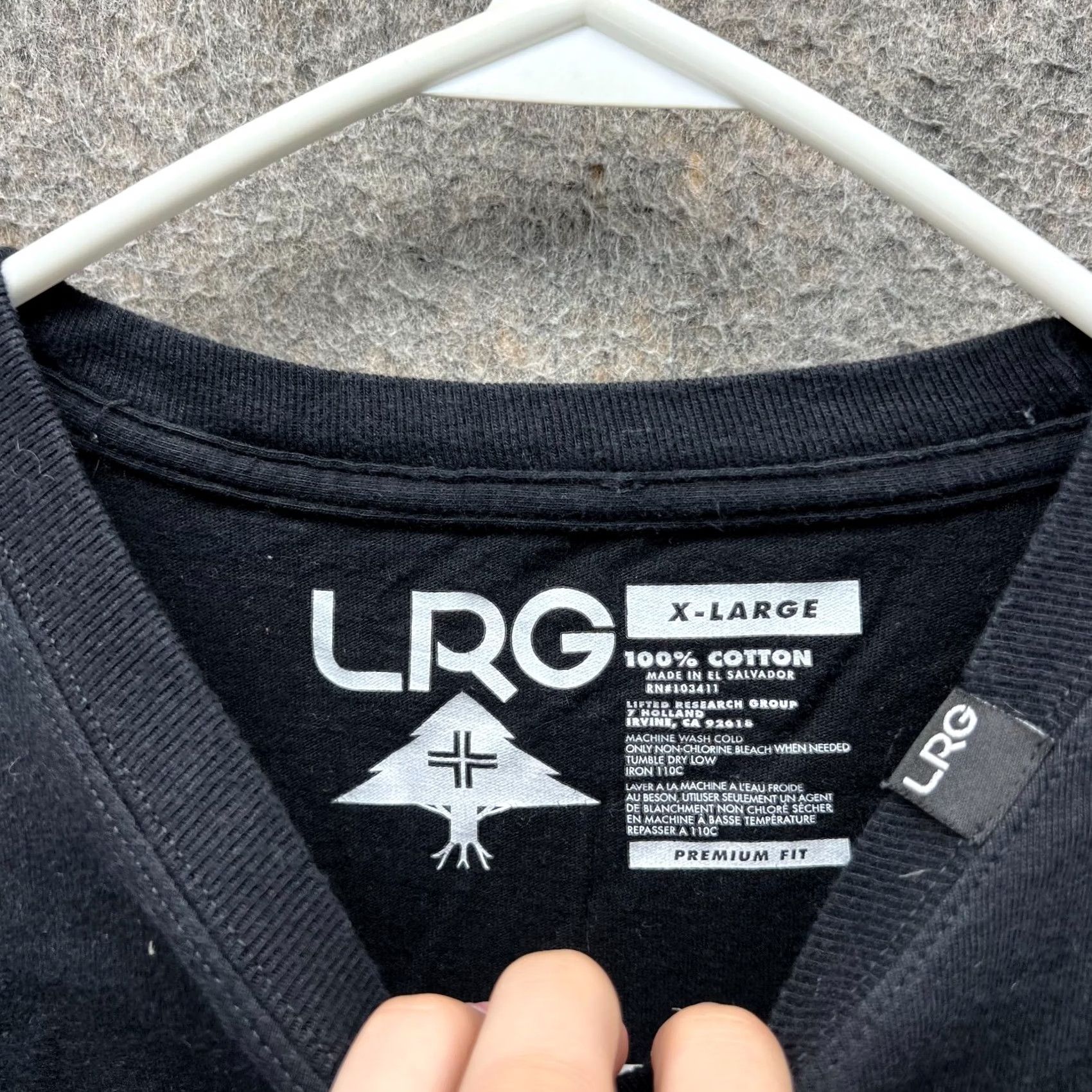Logo 7 LRG Shirt Mens XL Black Graphic Tee Equalizer Soundwave Tree Logo 100% Cotton Size US XL / EU 56 / 4 - 4 Thumbnail