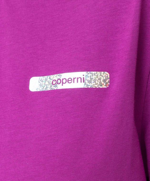 Coperni o1mle0325 Logo Oversized T-Shirt in Purple Size XS / US 0-2 / IT 36-38 - 5 Thumbnail