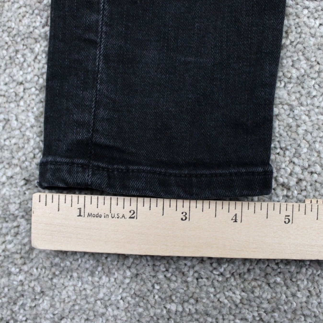 Vintage AG Adriano Goldschmied Jeans Womens Skinny Black Farrah High Rise 27x30 Denim 5-Pocket City USA 90s? No vintage Size 27" / US 4 / IT 40 - 5 Thumbnail