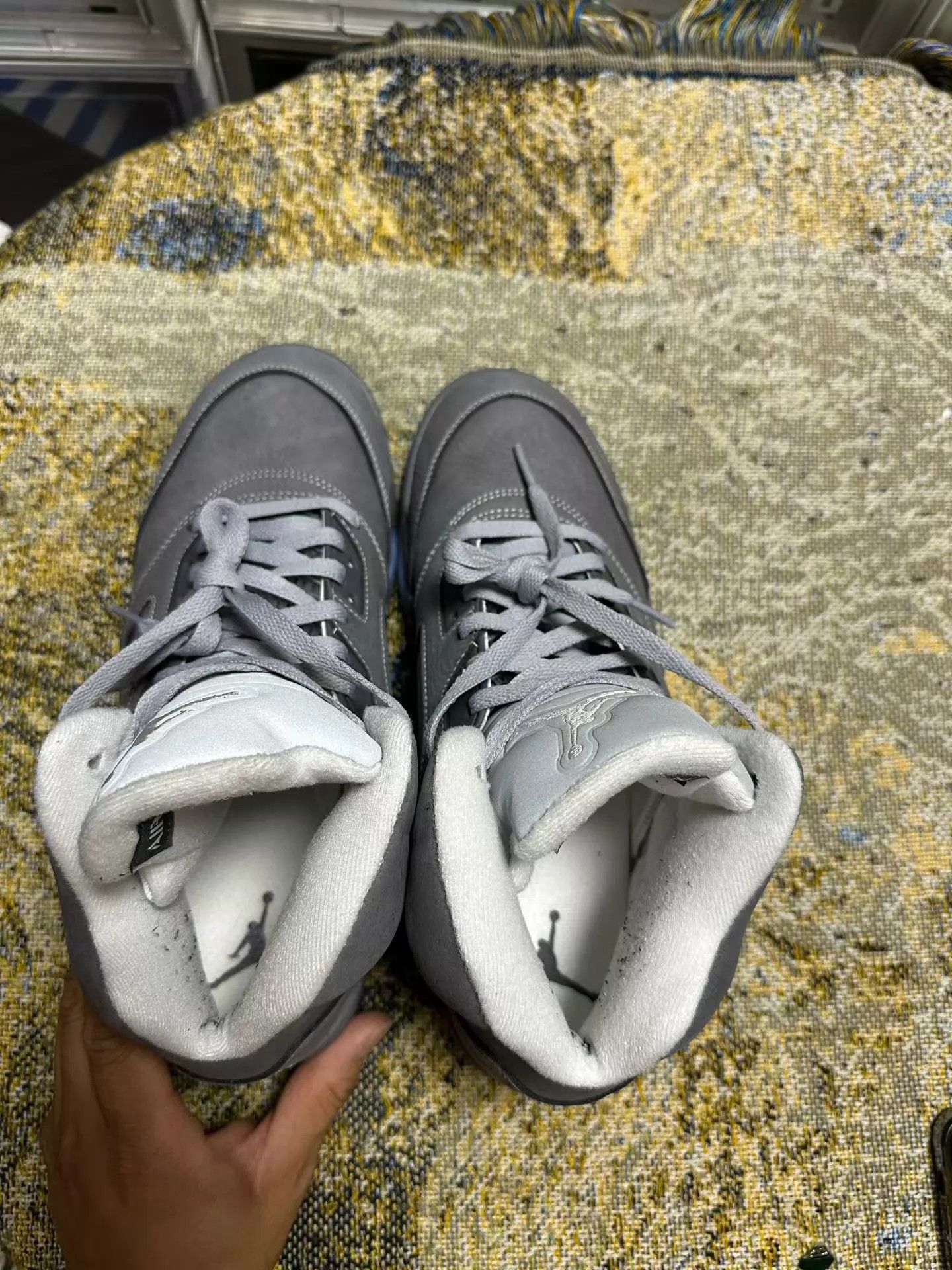 Nike Air Jordan 5 Retro Wolf Grey Mid Bball Men 43 Worn 1x Size US 10 / EU 43 - 6 Thumbnail