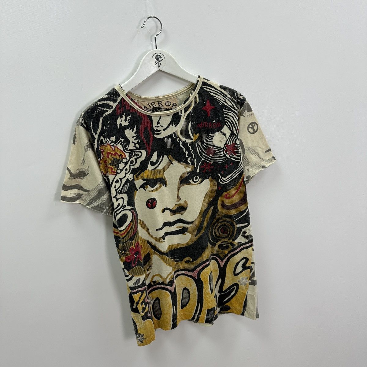 Vintage Vintage 00s John Lennon Mirror The Doors psychedelic tee y2k Size US M / EU 48-50 / 2 - 4 Thumbnail