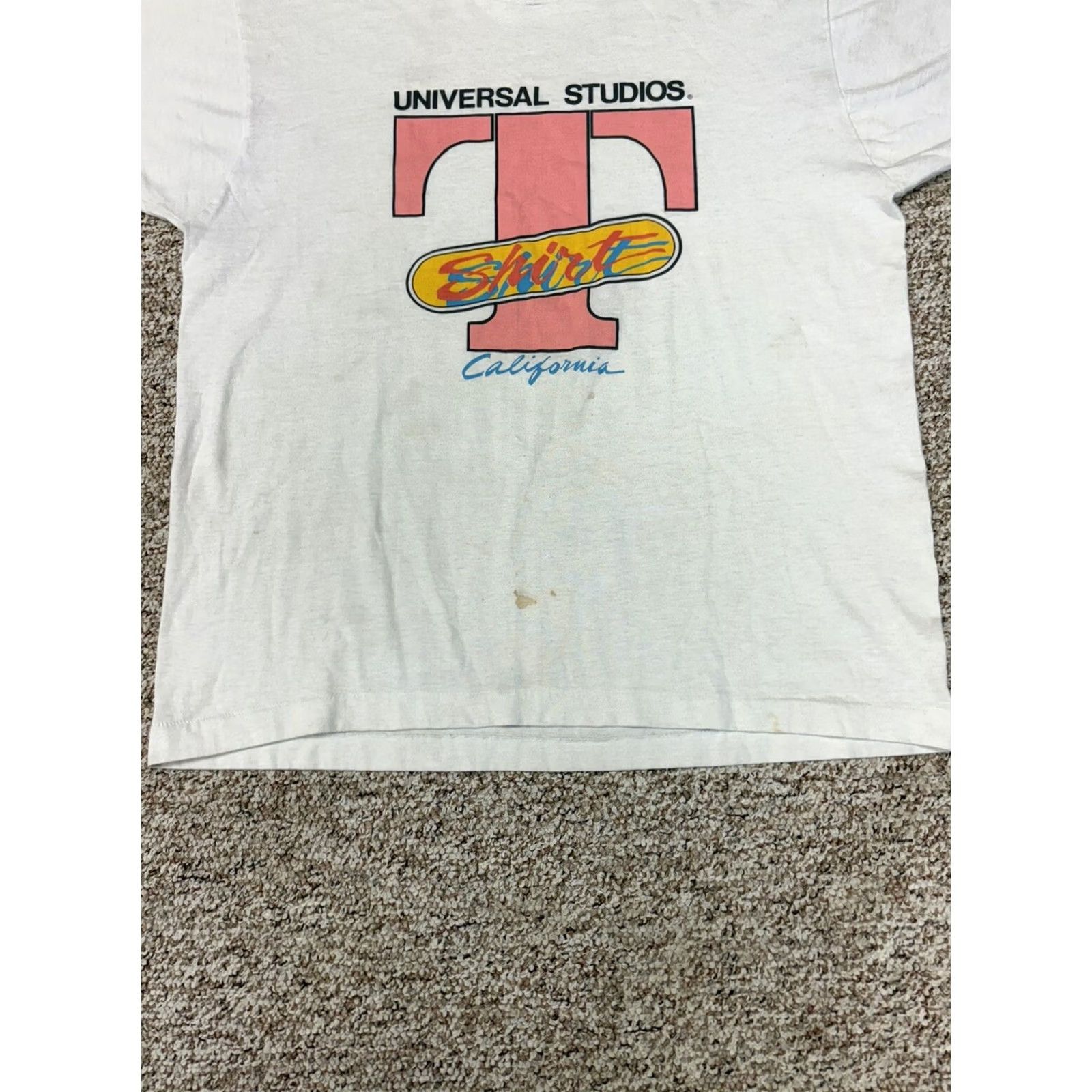 Vintage VINTAGE Screen Stars Best Universal Studios California T-Shirt XL White Disco 1990s Mens Size US XL / EU 56 / 4 - 4 Thumbnail