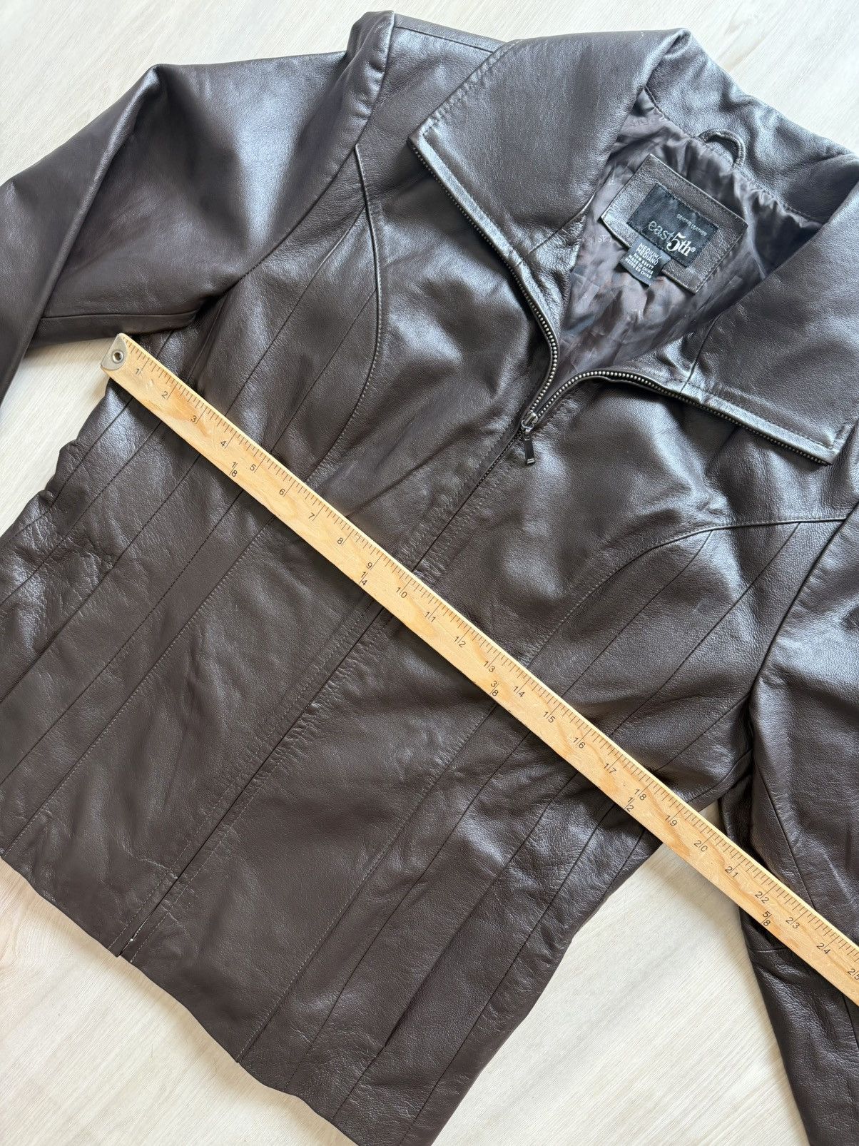 Vintage Y2K East 5th Genuine Leather Jacket Sz M Size M / US 6-8 / IT 42-44 - 4 Thumbnail