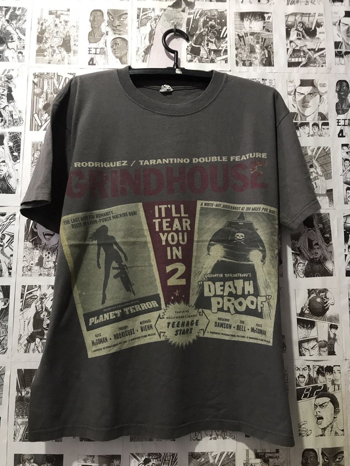 Anvil × Vintage Vintage New Grindhouse L Death Proof Planet Terror T-Shirt Size US L / EU 52-54 / 3 - 2 Thumbnail