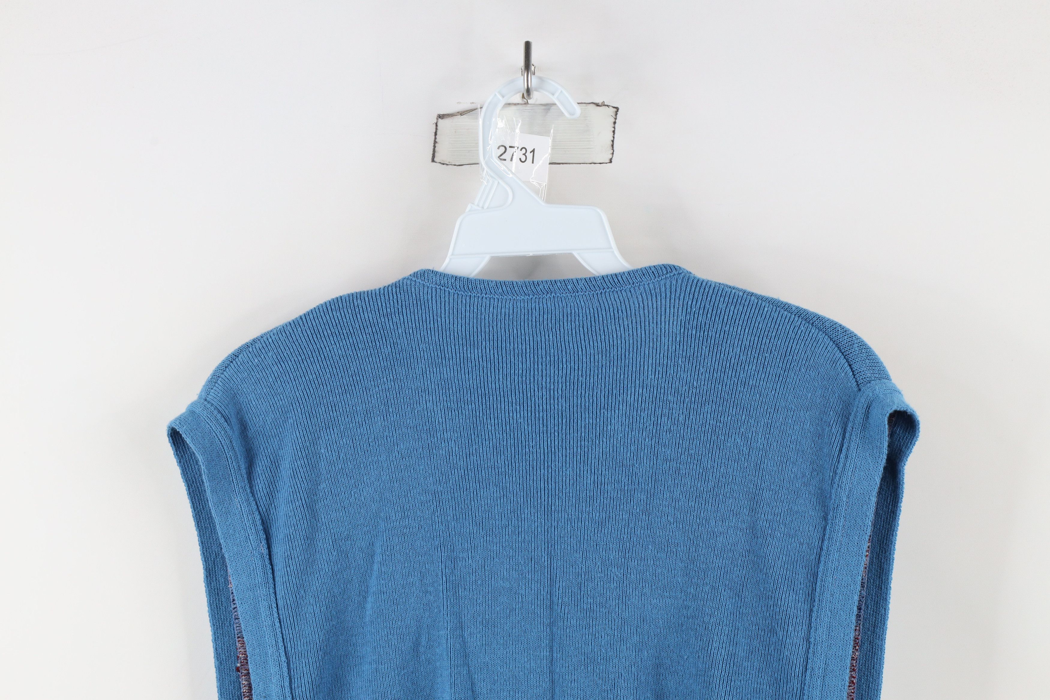 Vintage Vintage 60s 70s Mid Century Modern Knit Sweater Vest Poncho Size S / US 4 / IT 40 - 12 Thumbnail