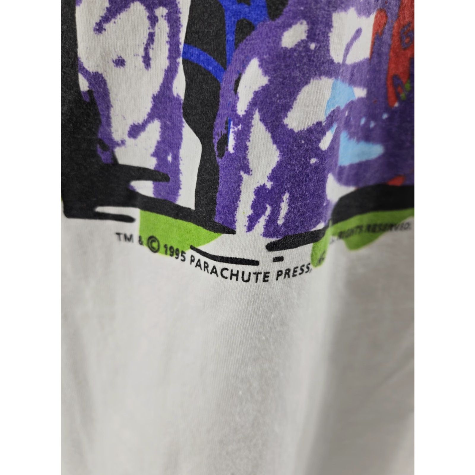 Vintage VINTAGE Goosebumps Shirt XL You Can’t Scare Me Parachute Press #1 1995 90s Halloween Horror Skull Tim Jacobus Mens Shirt Scary Vintage Size US XL / EU 56 / 4 - 4 Thumbnail