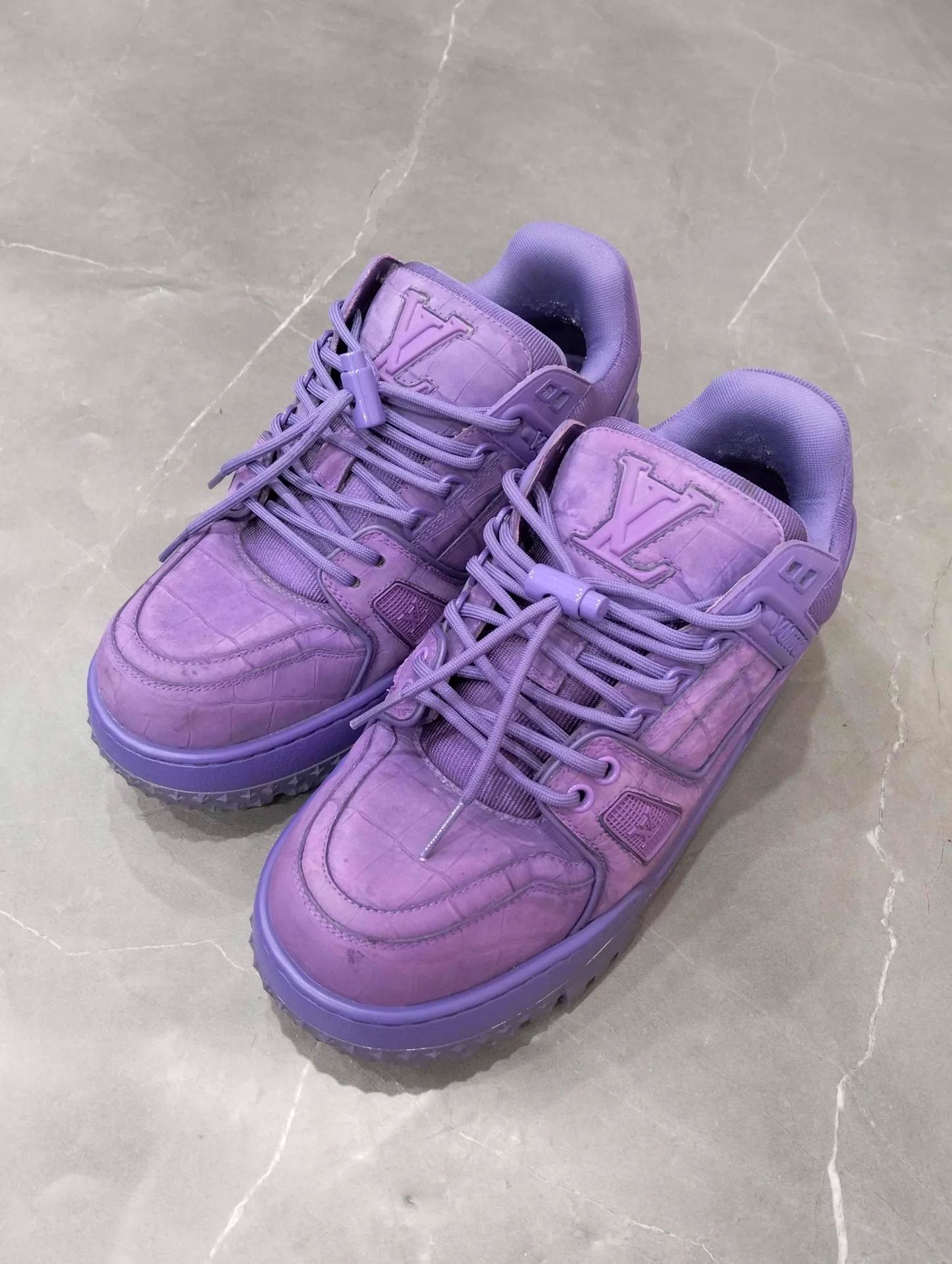 Louis Vuitton LV Trainer Maxi Crocodile Embossed 40 Size US 7 / EU 40 - 1 Thumbnail