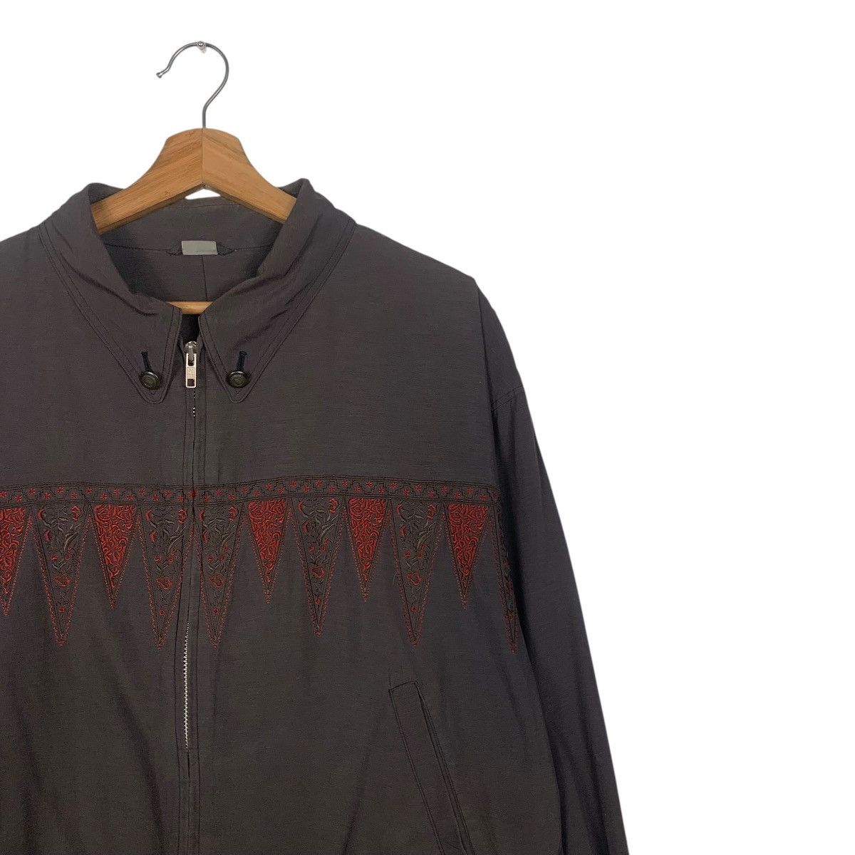 Japanese Brand INTERMEZZO Embroidery Art Logo Light Jacket #1809-C16 Size US L / EU 52-54 / 3 - 5 Thumbnail
