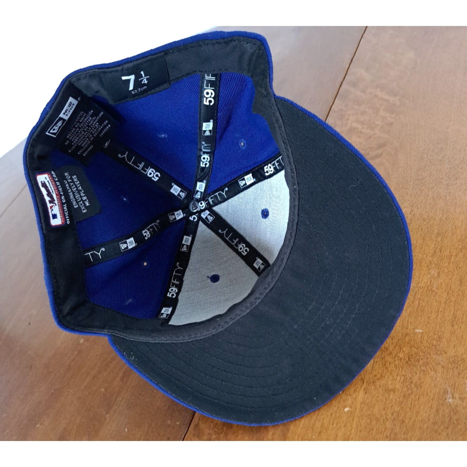 New Era New Era Los Angeles Dodgers Hat 7 1/4 59-Fifty Blue Baseball Cap Mens Hat Size ONE SIZE - 3 Thumbnail