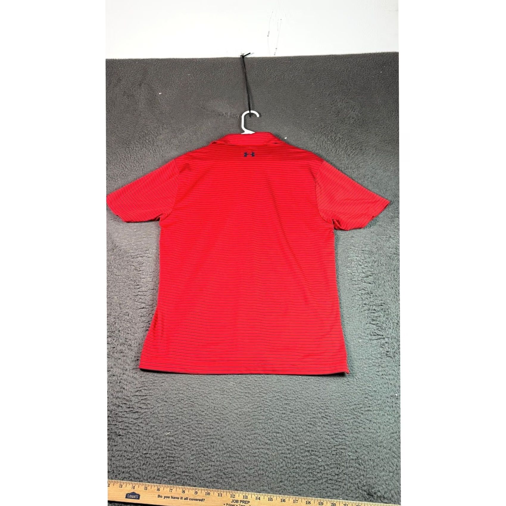 Under Armour Under Armour HeatGear Polo Shirt Golf Athletic Red Mens Medium Striped Size US M / EU 48-50 / 2 - 6 Thumbnail