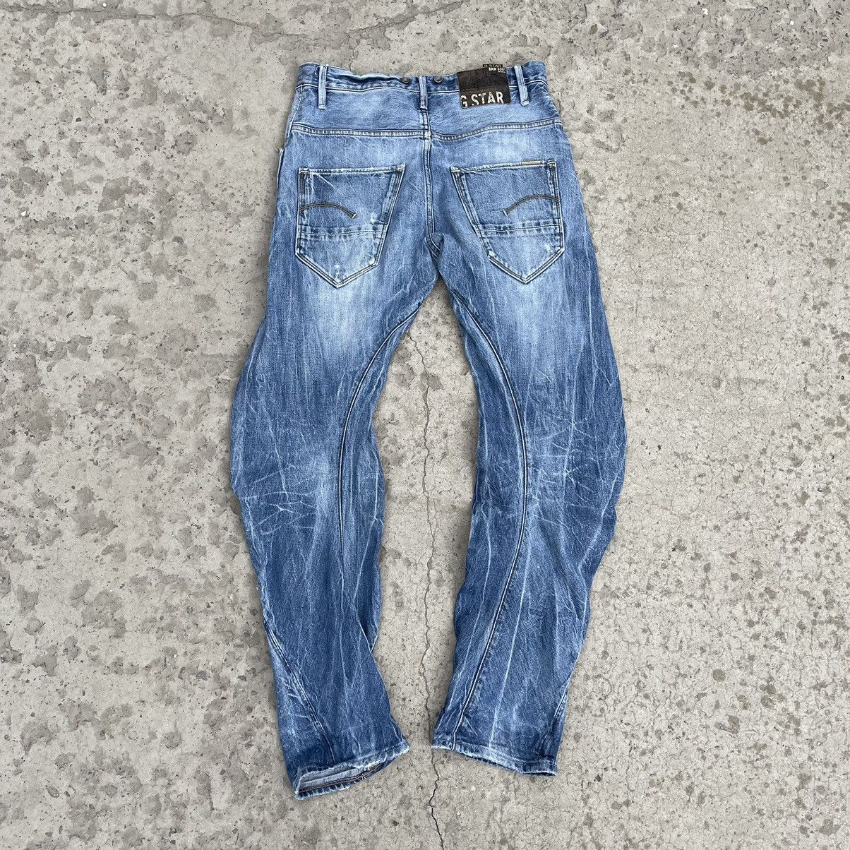 G-Star × Vintage Vintage G star Raw Jeans 3301 W33xL34 Work Wear Pants Y2K Size US 33 - 2 Thumbnail