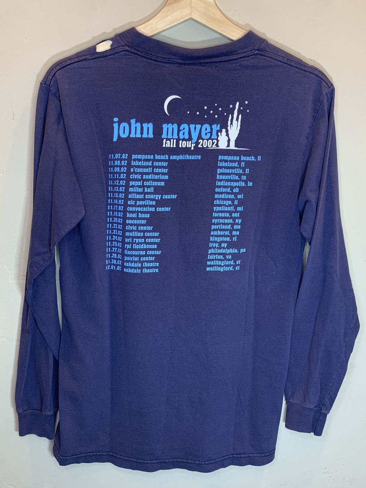 Band Tees *RARE* Vintage John Mayer Fall Tour 2002 Long Sleeve Shirt Size US S / EU 44-46 / 1 - 2 Thumbnail