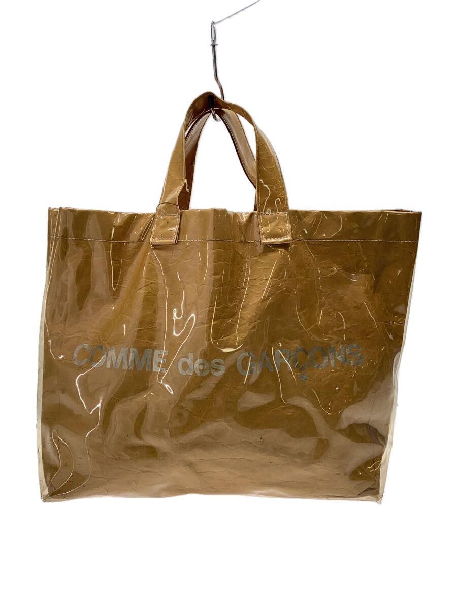 Comme des Garcons Shirt Bag Logo Print Pocket Inside Tote bag Brown Grailed