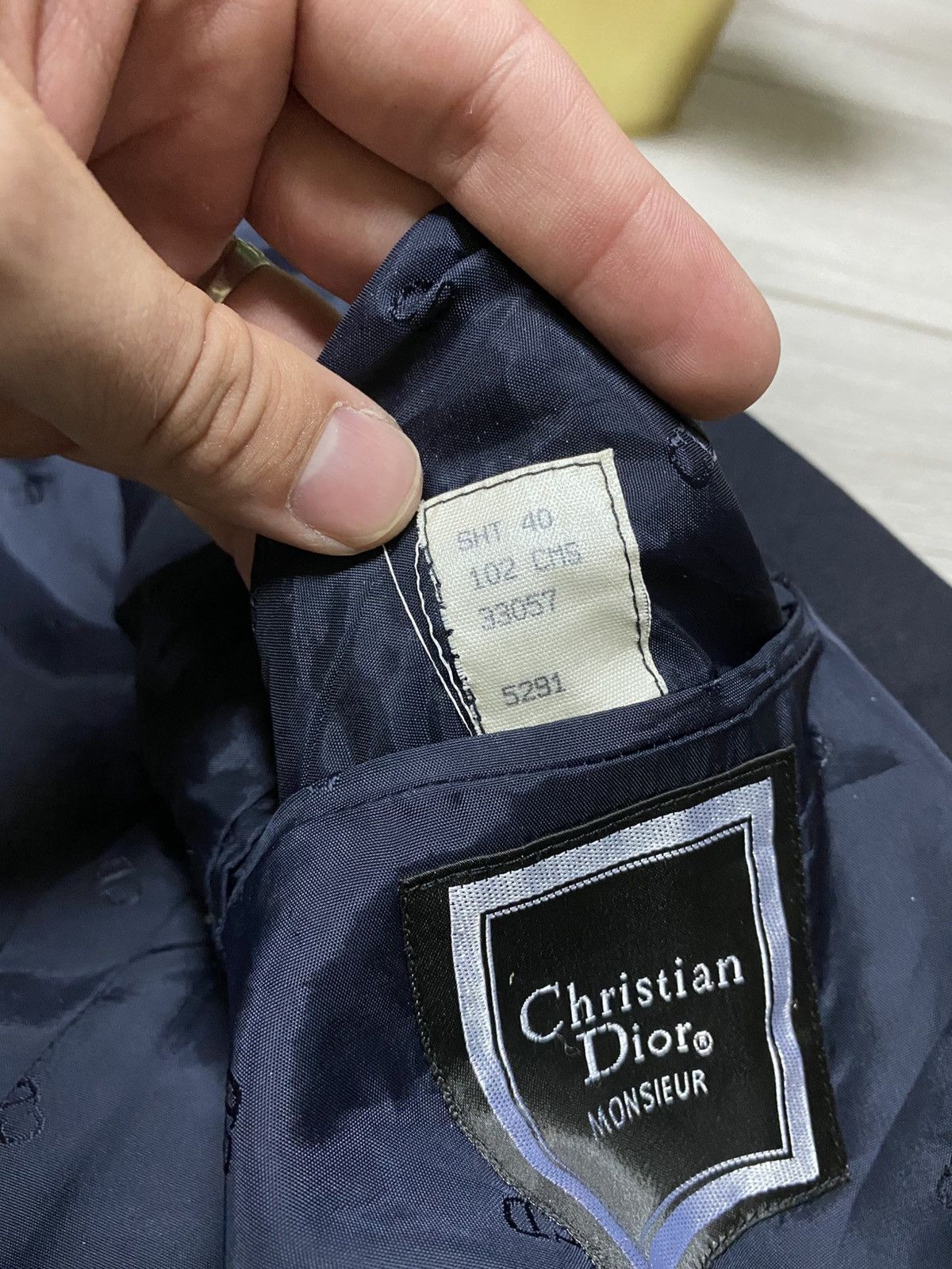 Christian Dior Monsieur Christian Dior Monsieur vintage wool blazer buttons Size 40R - 9 Thumbnail