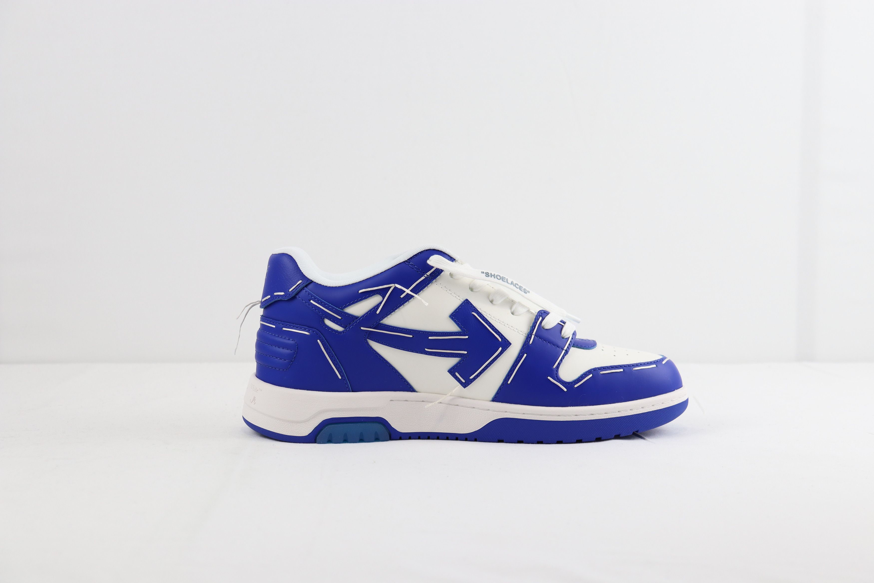 Off-White o1rshd Out of Office Sartorial Stitch Sneakers Blue / White Size US 13 / EU 46 - 3 Thumbnail