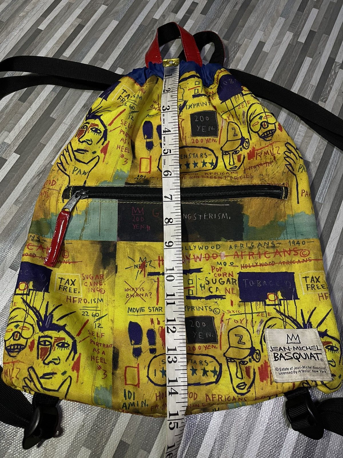 Jean-Michel Basquiat × Vintage Jean-Michel Basquiat Hollywood Africans Art Print Bagpack Size ONE SIZE - 5 Thumbnail