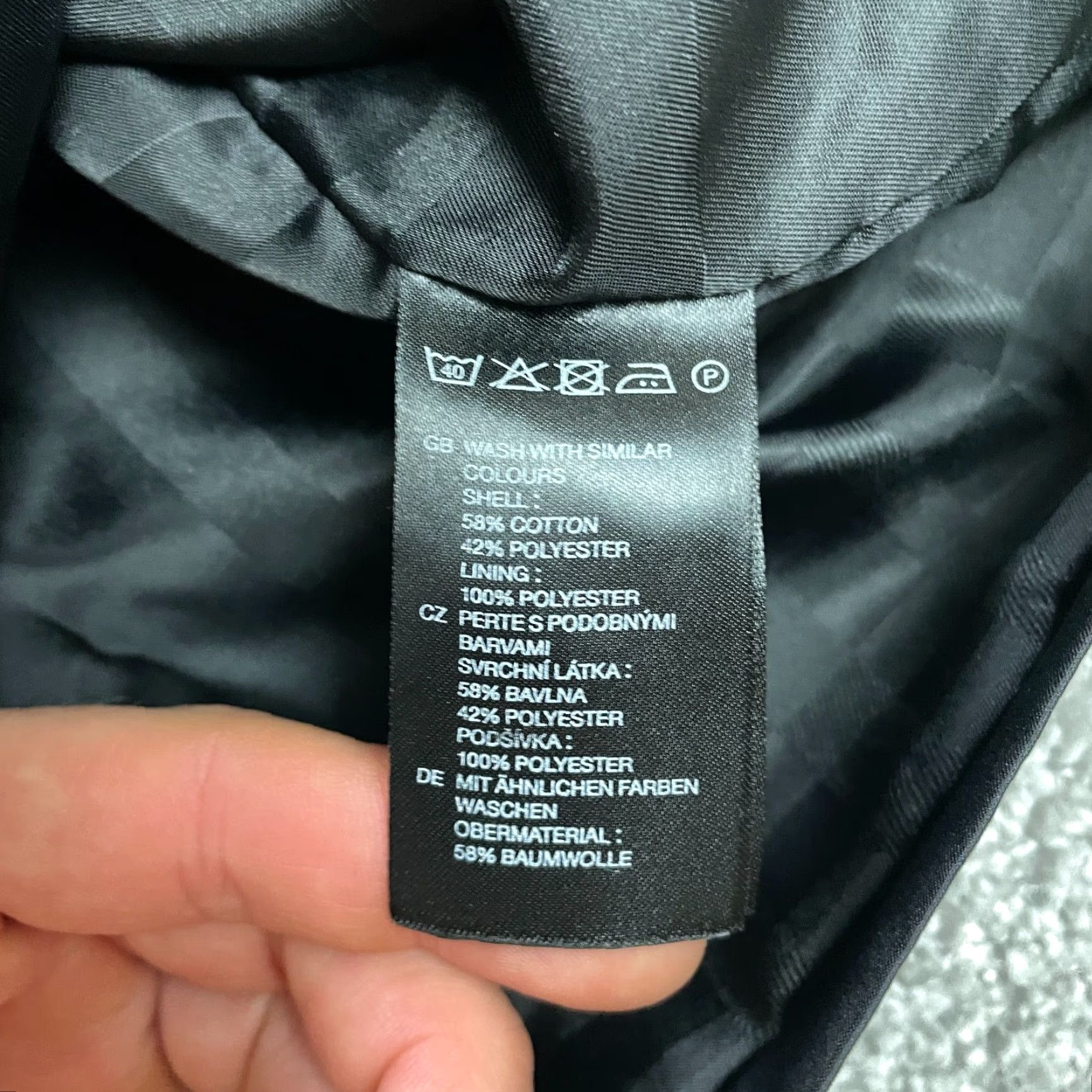 H&M H&M Blazer Coat Women 38 Black Button Down Collared Padded Shoulder Workwear Cotton Blend Canvas Short Sleeve Regular Jacket Costume? Size XS / US 0-2 / IT 36-38 - 4 Thumbnail