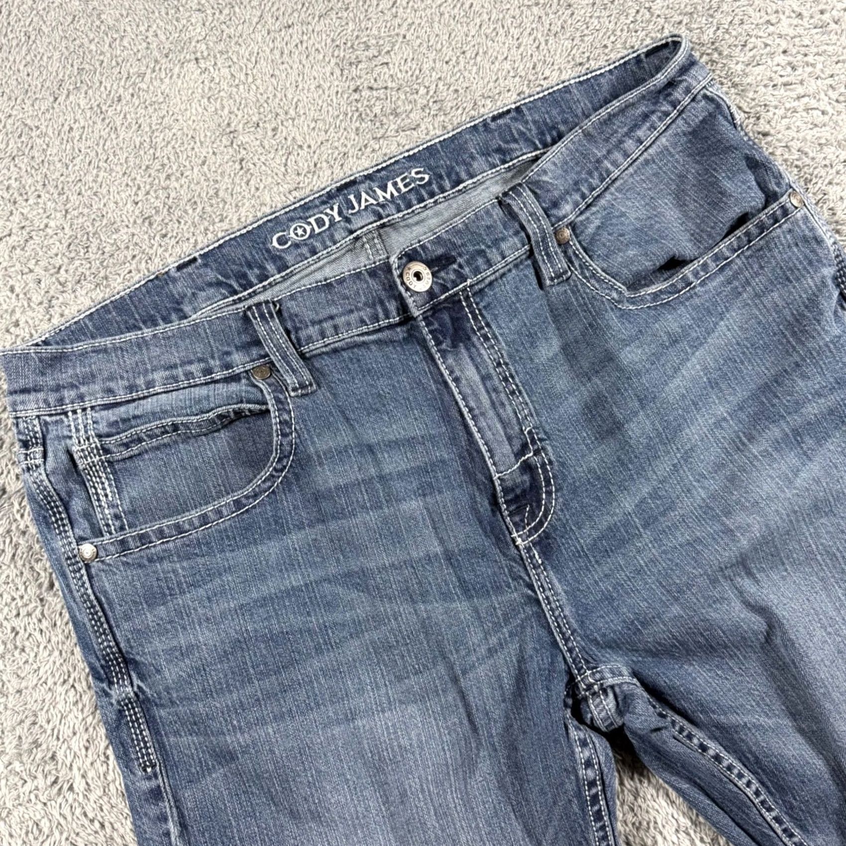 Cody James Cody James Mens Jeans 38x32 38x34 Blue Cowboy Bootcut Size US 38 / EU 54 - 2 Thumbnail