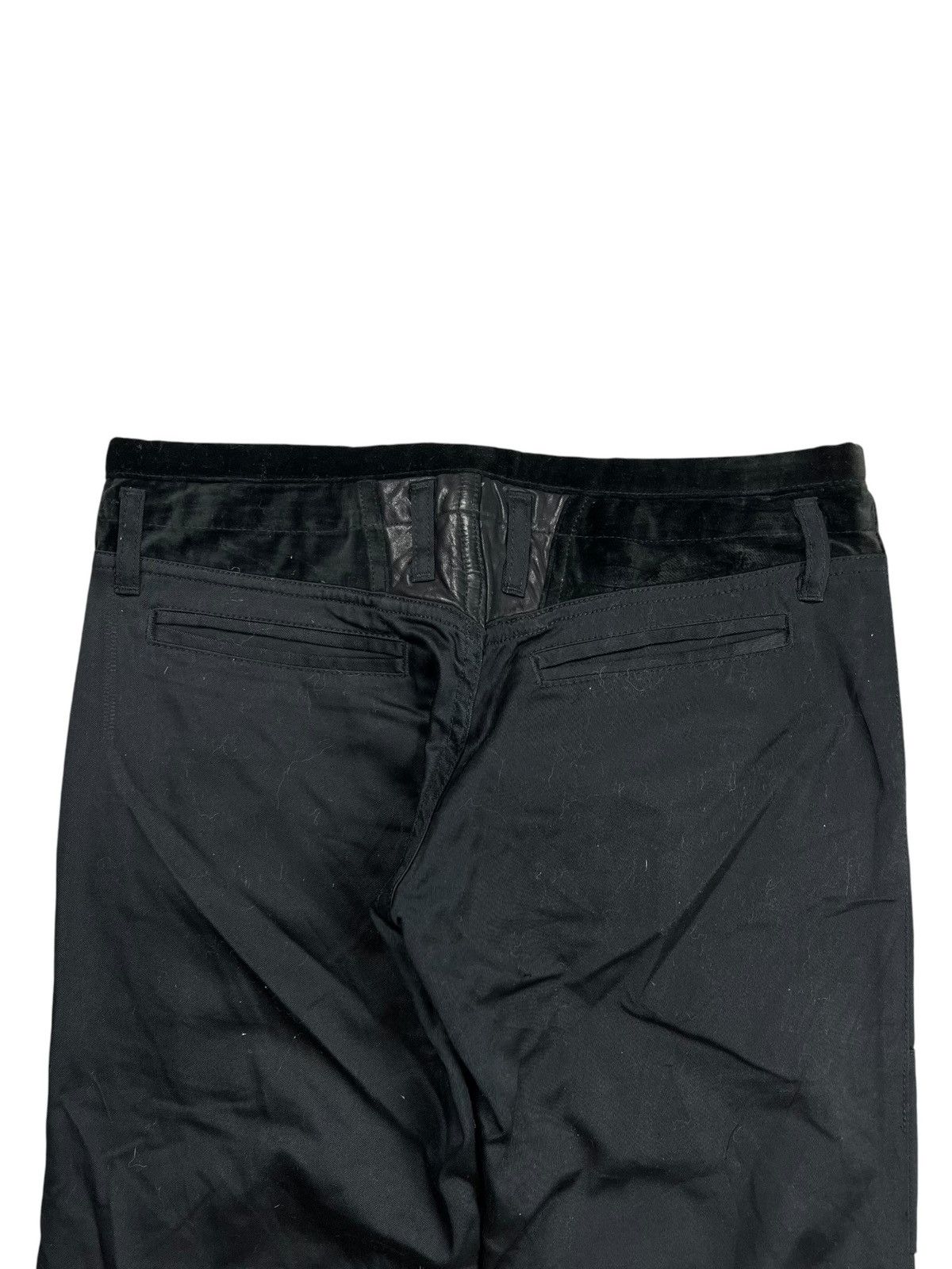 14th Addiction 2005 Artisan - Riri Zips Bad Boy Mix Velour Biker Pants Size US 30 / EU 46 - 6 Thumbnail