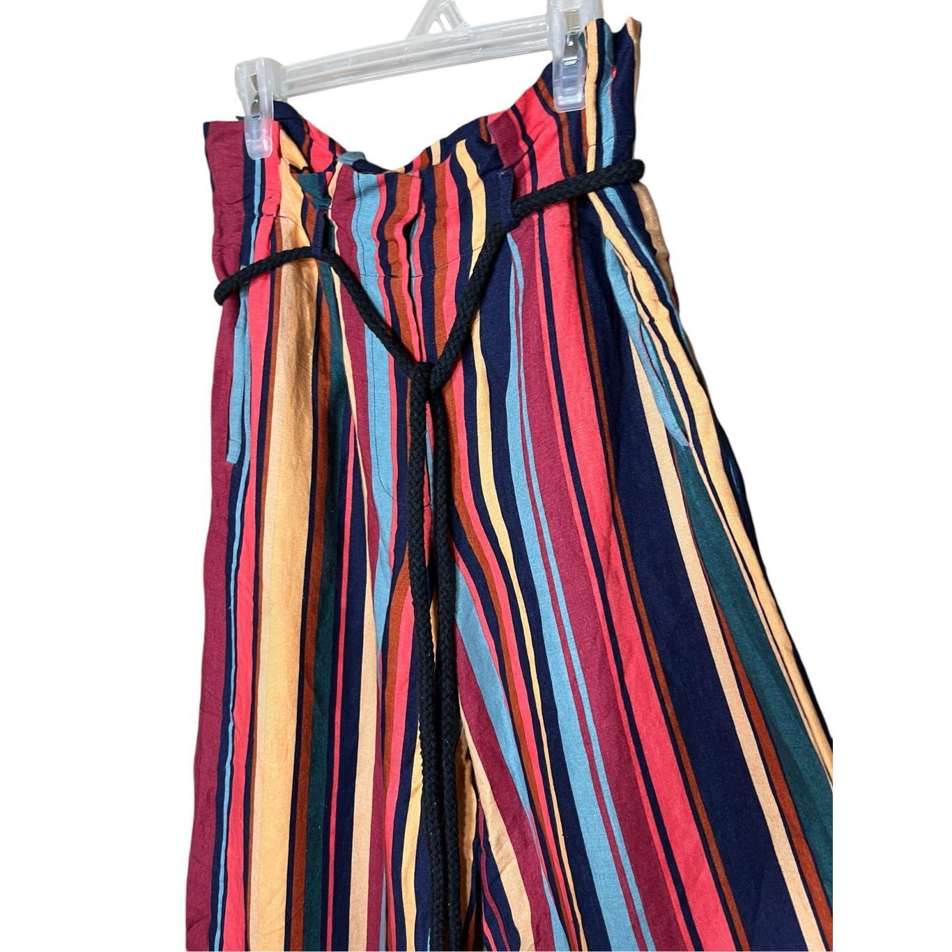 Farm Rio Anthropologie Farm Rio Striped Wide-Leg Pants Size S Size 29" - 3 Thumbnail