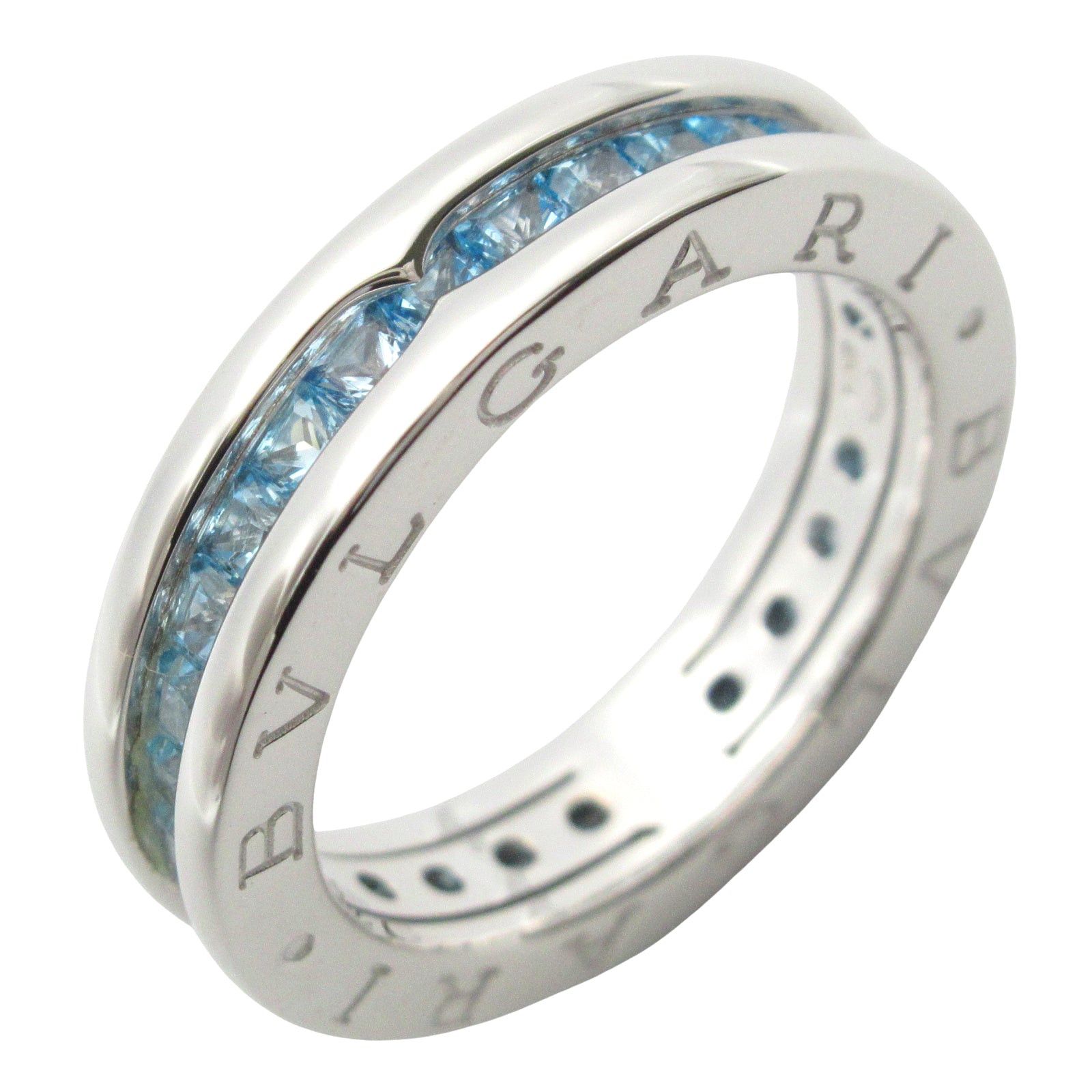 Bvlgari Bvlgari Ring Blue Topaz 1Belt K18Wg (White Gold) Size ONE SIZE - 1 Thumbnail