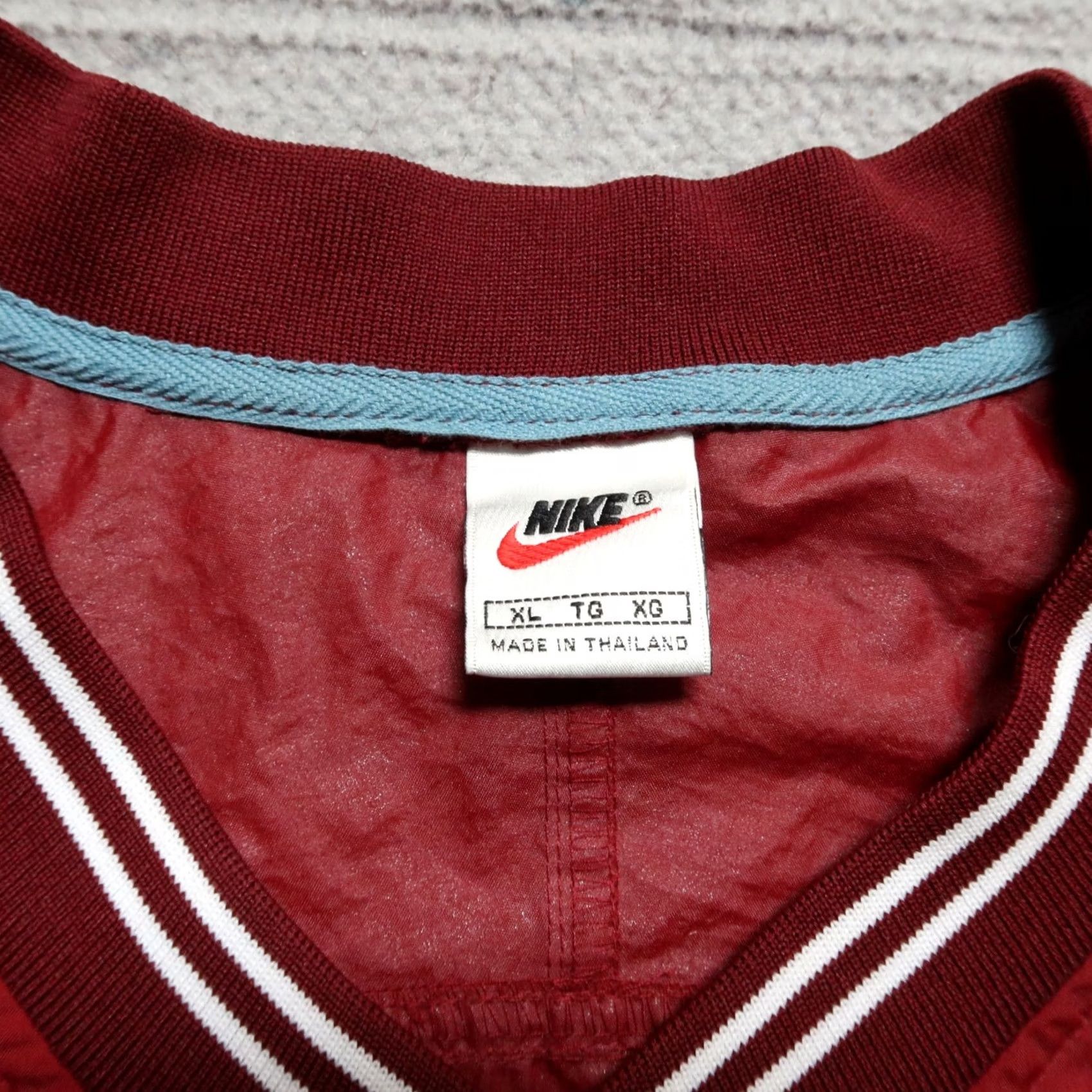 Nike VINTAGE Nike Stanford Center Swoosh Pullover Sweatshirt Mens XL Maroon 90s Size US XL / EU 56 / 4 - 5 Thumbnail