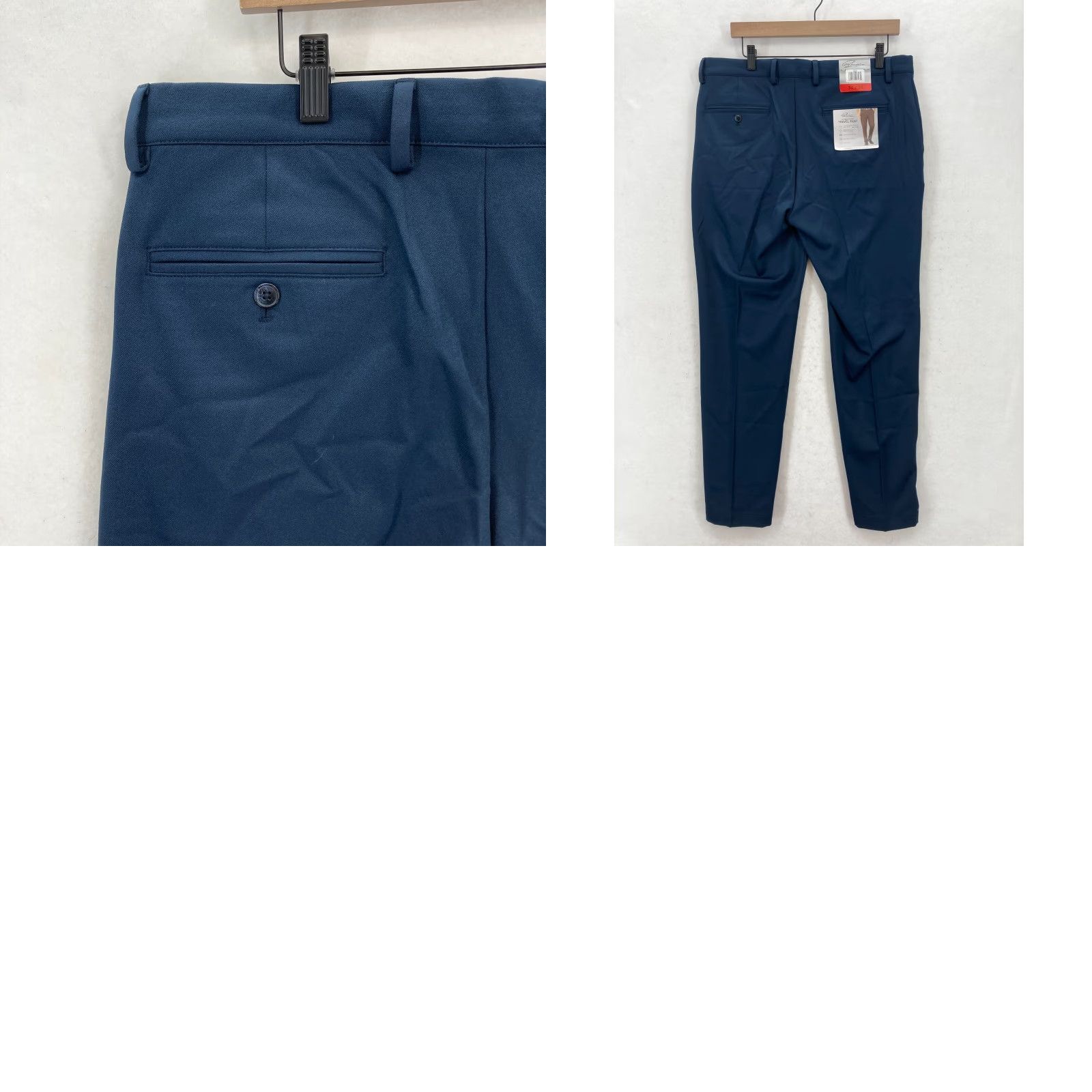 Vintage Greg Norman Travel Pants Mens 34x30 Dark Blue Stretch Moisture Wick Golf Preppy Pants Size US 34 / EU 50 - 9 Thumbnail
