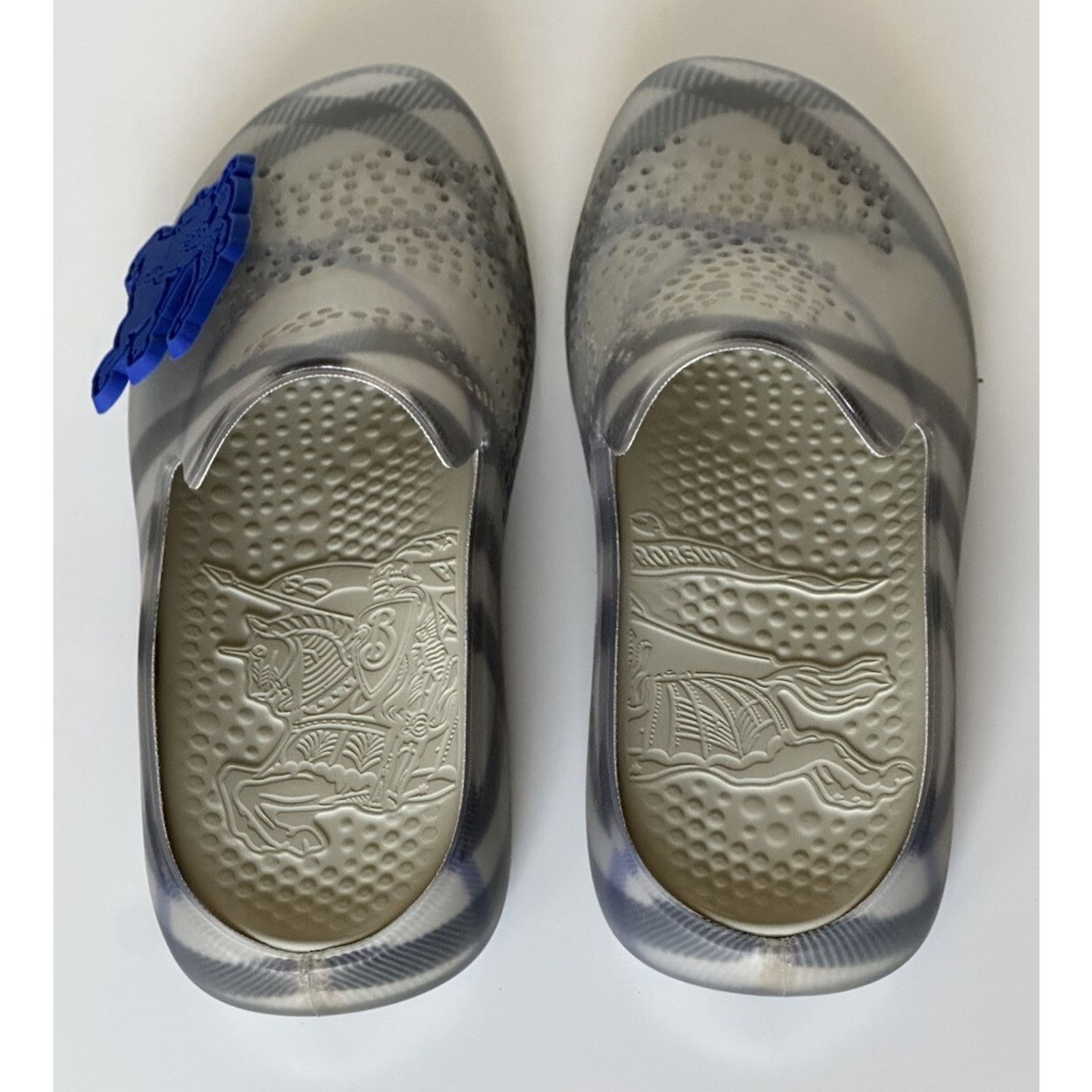 Burberry Burberry Mens Stingray Rubber Lichen Sandals 11 (44) 8088962 Size US 11 / EU 44 - 16 Thumbnail