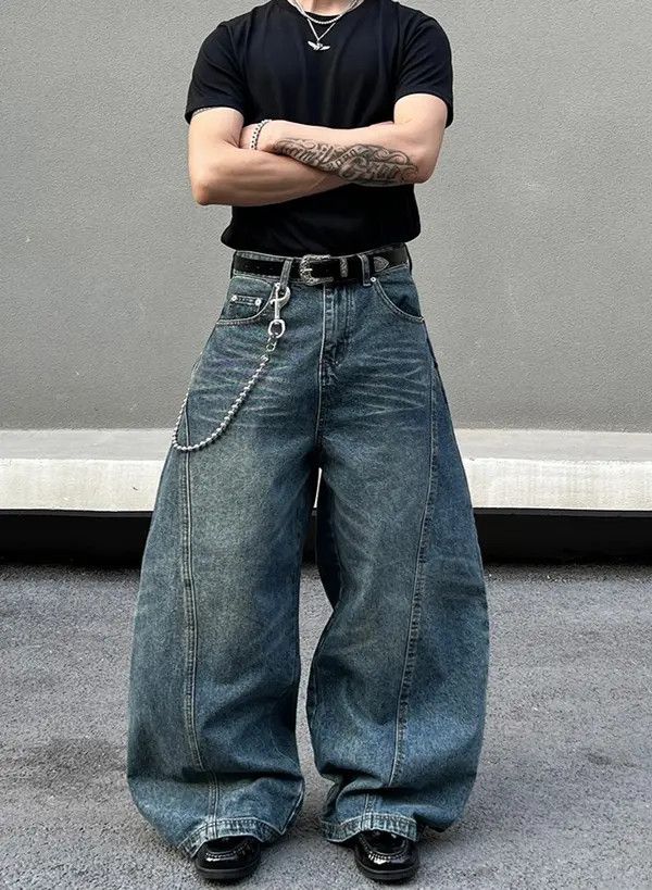 Jean VIBE Baggy Wide Leg Jeans Size US 32 / EU 48 - 4 Thumbnail
