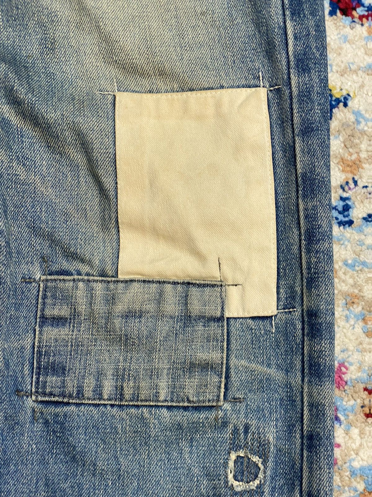 Paul Smith Selvedge Paul Smith Red Ear Japan Rework Patch Denim Jeans Size US 34 / EU 50 - 13 Thumbnail