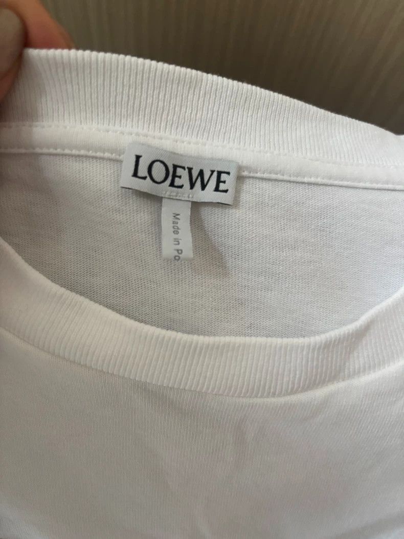Loewe LOEWE Printed Classic Short-sleeved Women's T-shirt, White Size S / US 4 / IT 40 - 5 Thumbnail