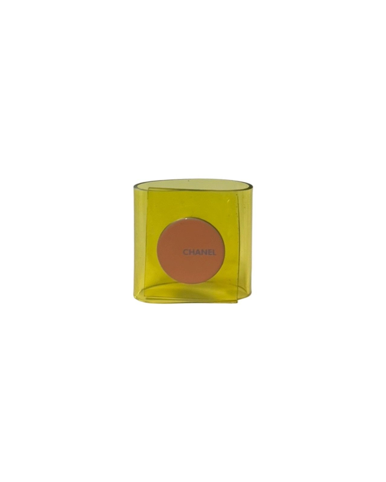 Dior CHANEL Vintage Transparent Vinyl Logo Ring Size ONE SIZE - 1 Thumbnail