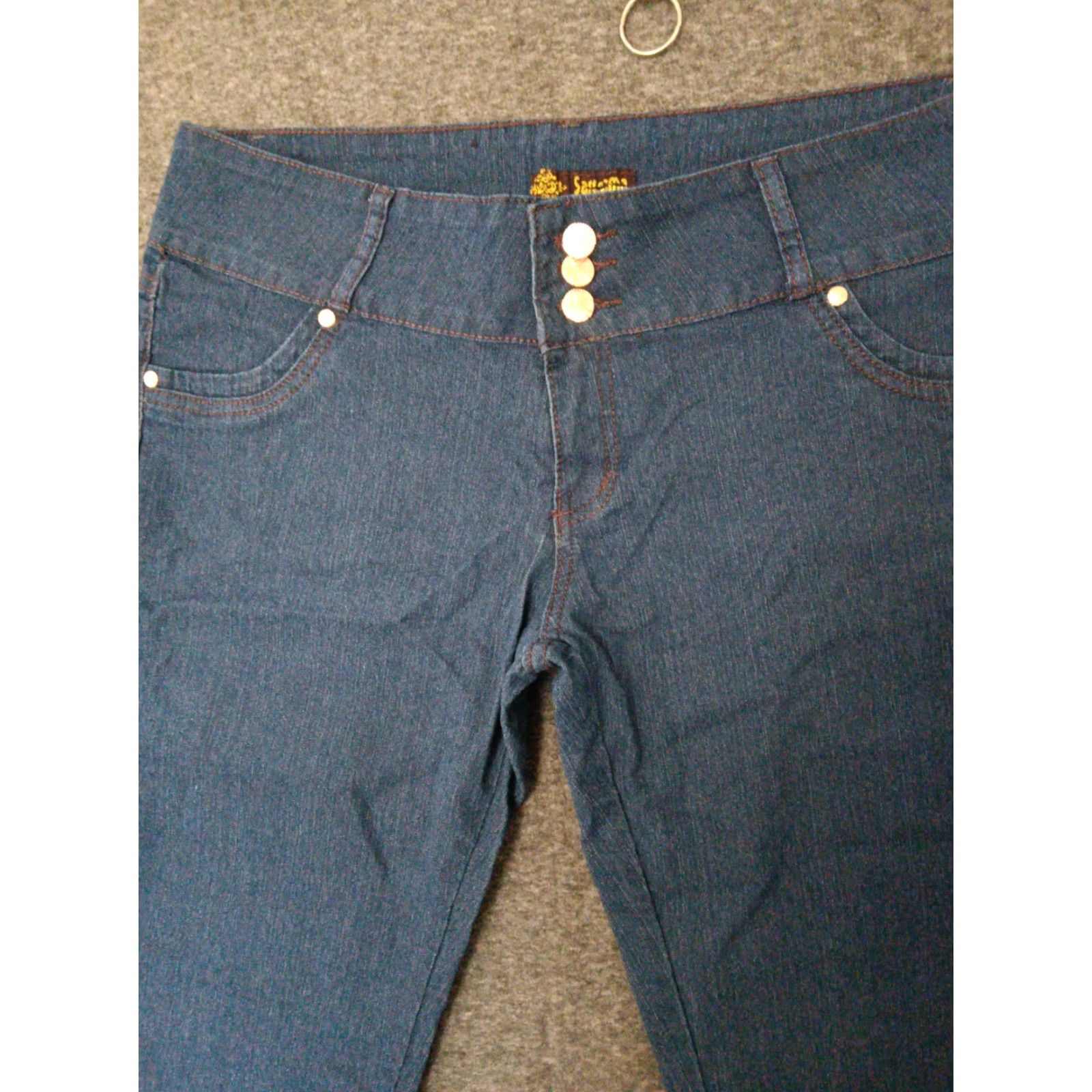 Vintage Unbranded Jeans Jeans Blue 5-Pocket Skinny Medium Wash 19/20 Women's Plus Size 32 in Waist Size 40" / US 18 - 3 Thumbnail