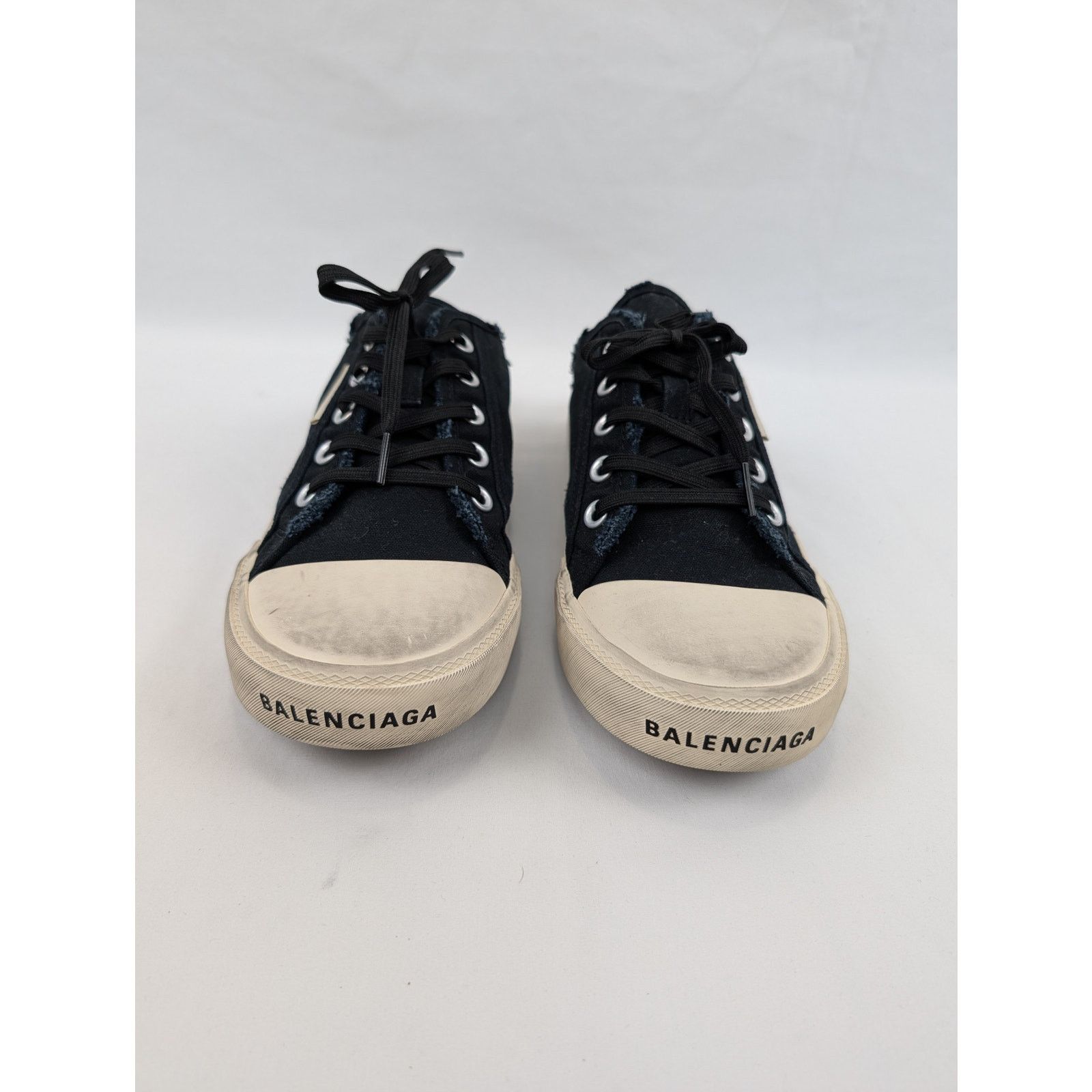Balenciaga o1rshd1 Paris Mule Destroyed Mule VLUC in Black/White Size US 7 / EU 40 - 15 Thumbnail