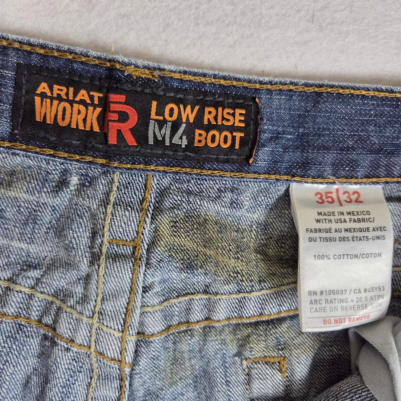 Ariat Ariat FR Low Rise M4 Boot Jeans Men’s 35x32 Pockets Flawed Size US 35 - 11 Thumbnail