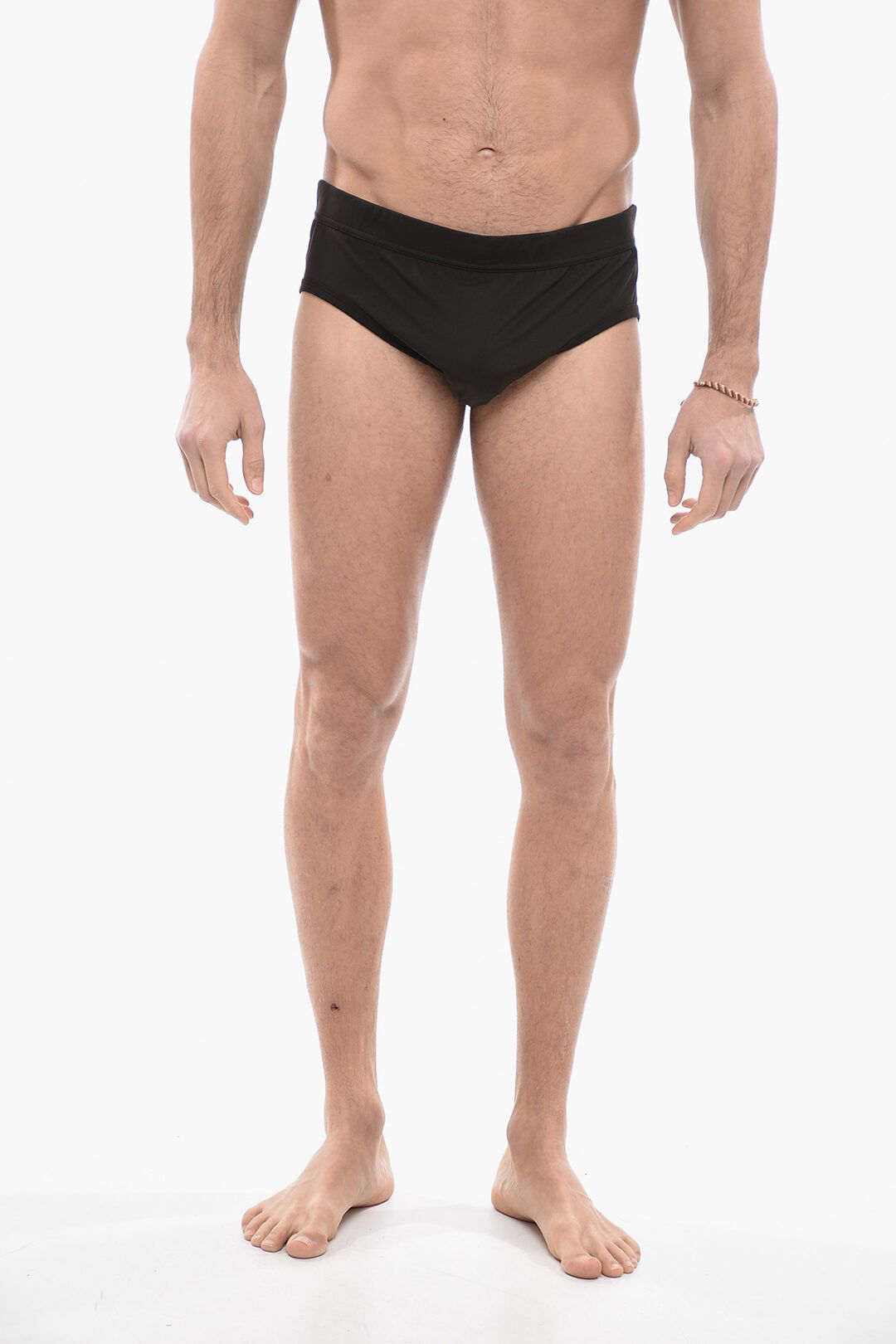 image of Bottega Veneta Og1Mm0424 Drawstringed Bikini In Black, Men's (Size 28)
