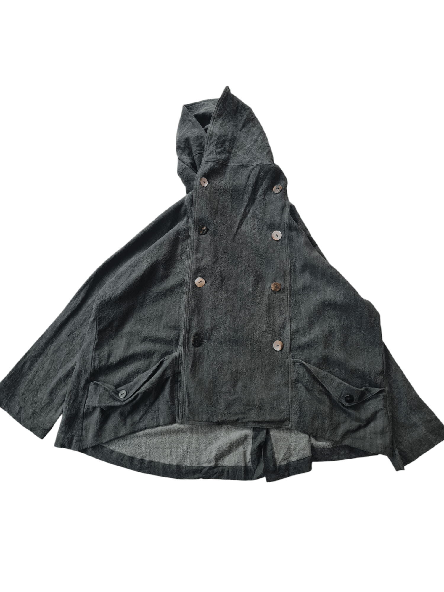 Japanese Brand Vtg Moyuru Asymmetric Jacket Japan Brand Issey Miyake Style Size US L / EU 52-54 / 3 - 3 Thumbnail