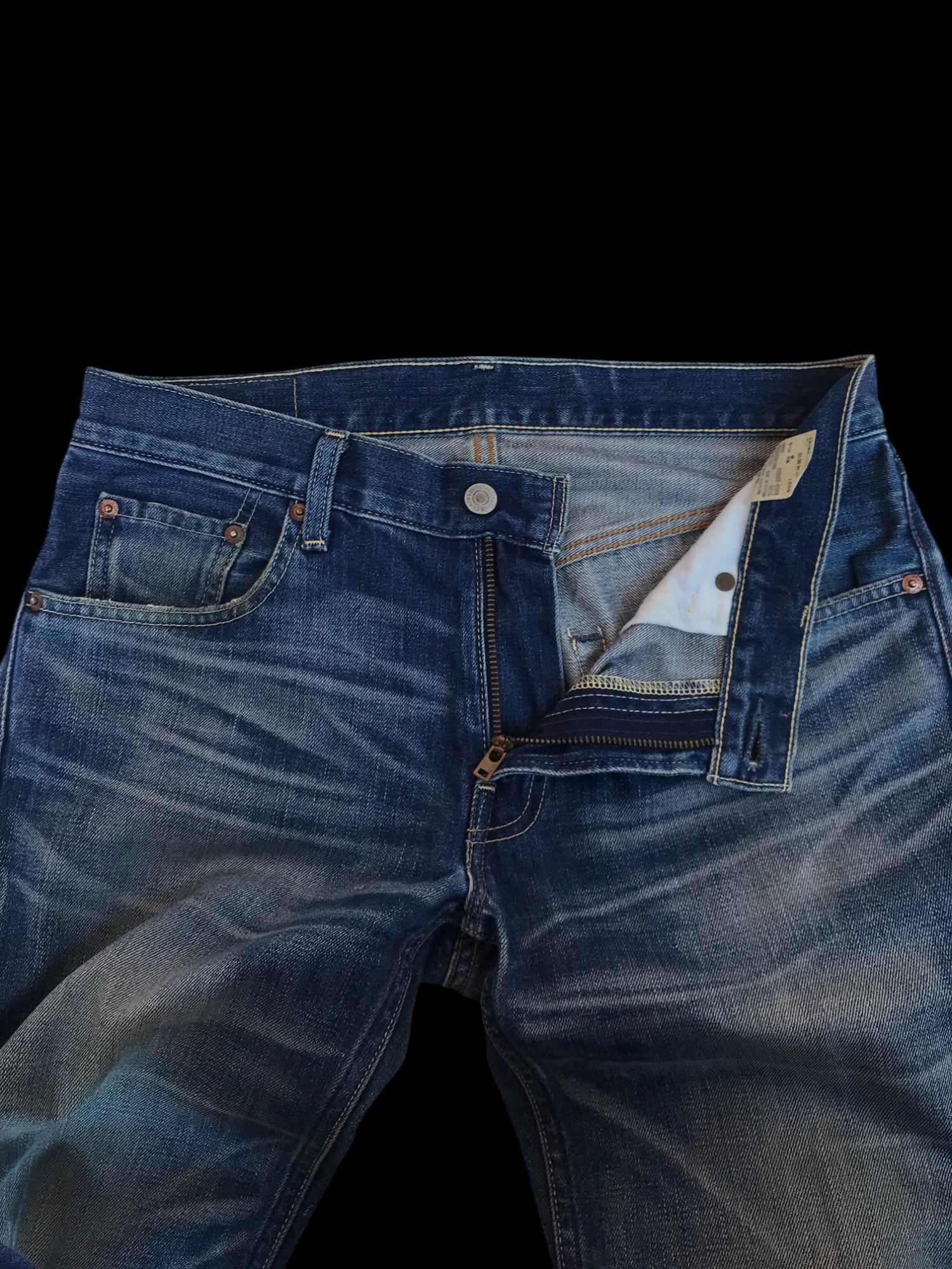 Levi's Vintage Levis 502 JAPAN selvedged distressed jean W31x31.5 Size US 31 - 11 Thumbnail