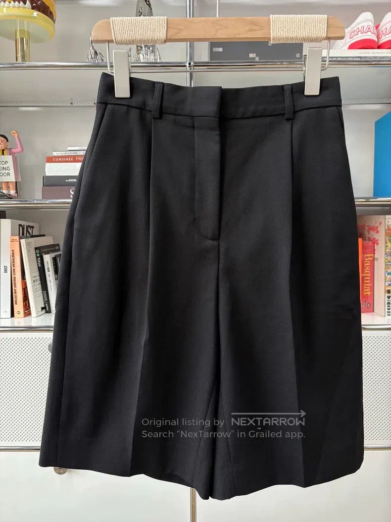 Acne Studios Acne Studios Black wool blend mid-thigh suit short pants Size 24" / US 00 / IT 34 - 3 Thumbnail
