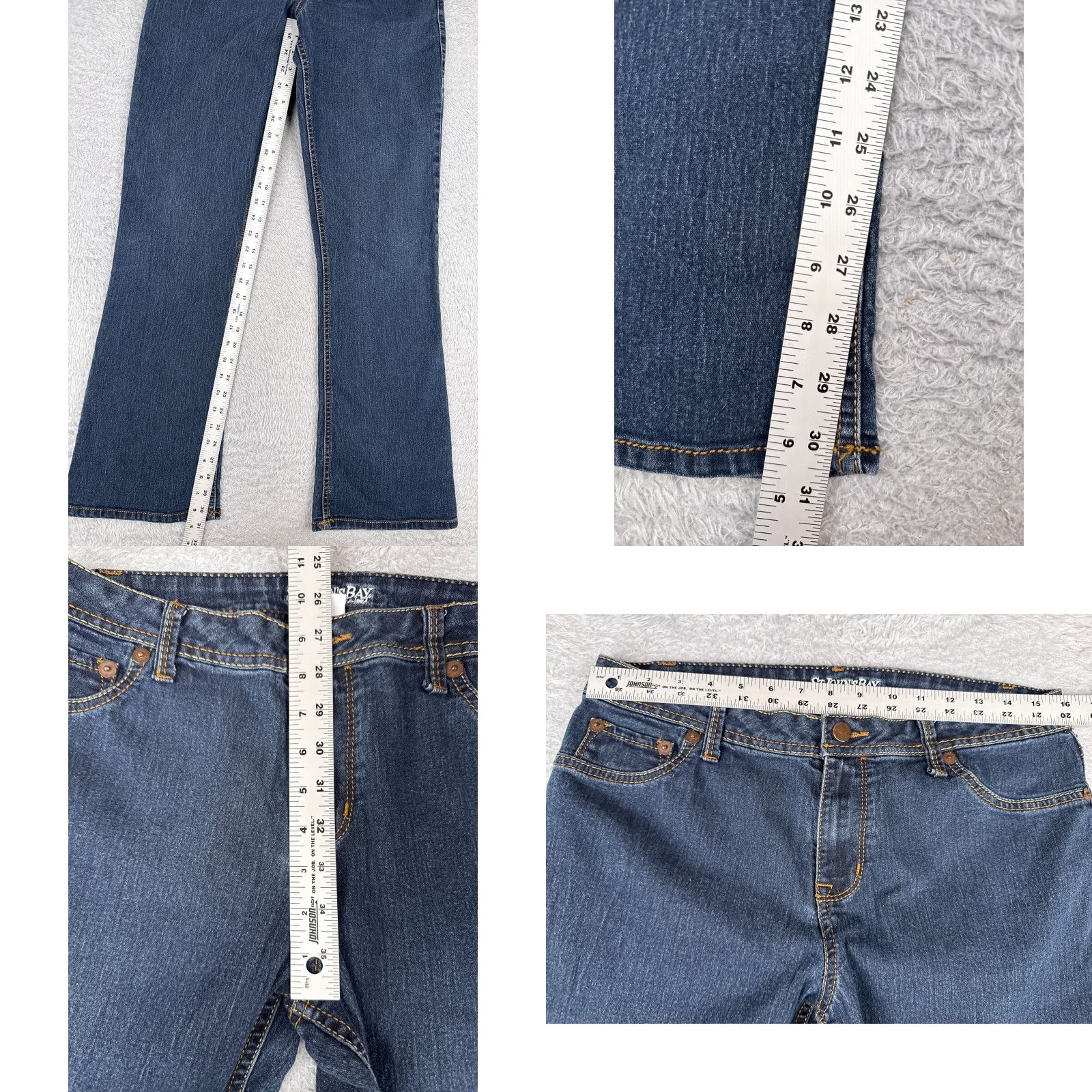 Vintage VINTAGESt. Johns Bay Jeans Womens 10 Blue Denim Bootcut Dark Wash Cotton Blend 30x31 Size 32" / US 10 / IT 46 - 8 Thumbnail