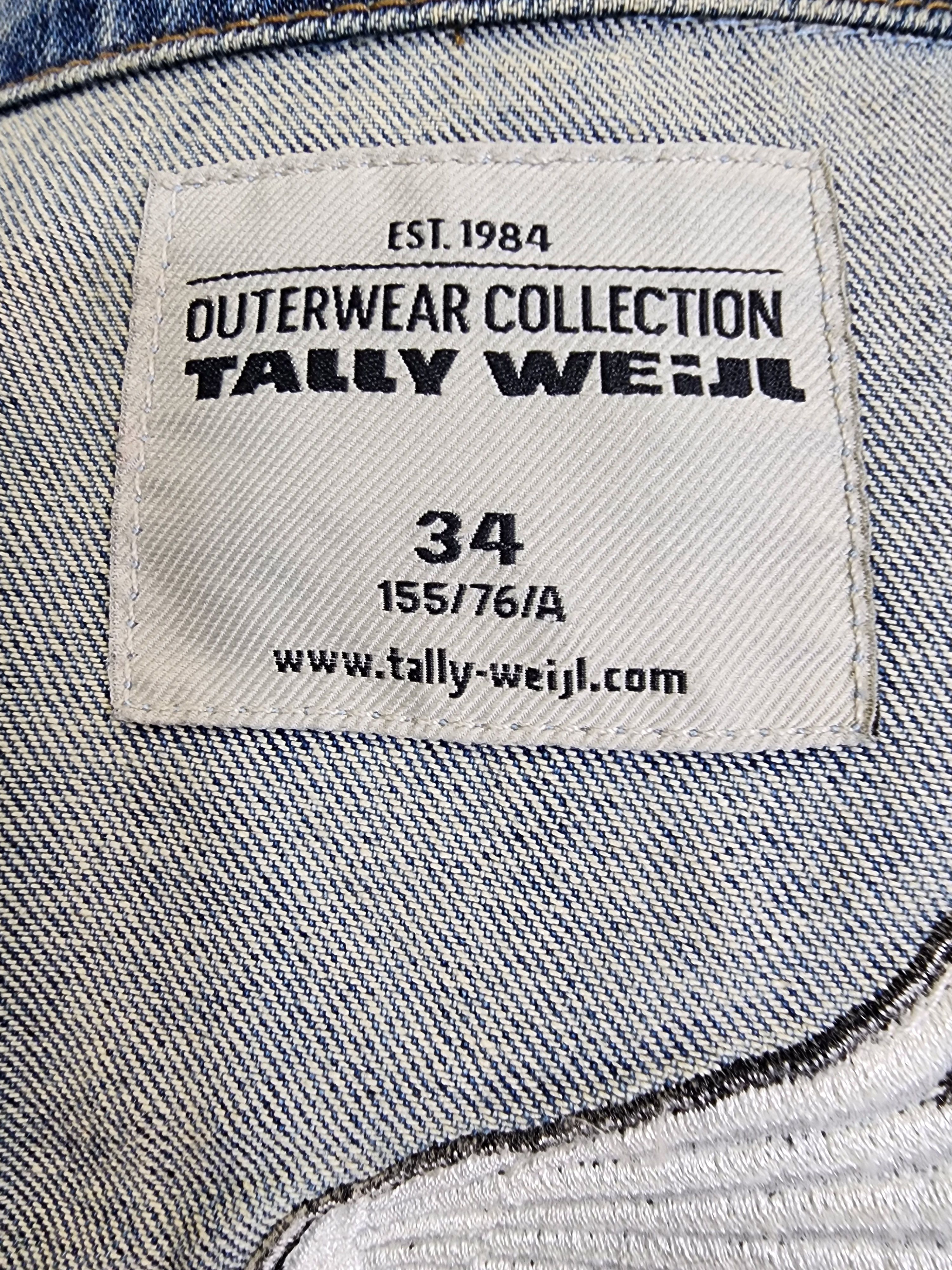 Other Blue Denim Jacket: Women's Cotton Jacket with Embroidery. Size S / US 4 / IT 40 - 8 Thumbnail