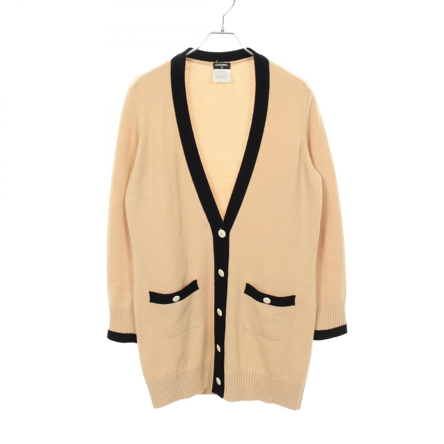 Chanel Chanel Chanel cashmere long cardigan Textile Tops P47655K06091 DUTY FREE for USA Size ONE SIZE - 1 Thumbnail