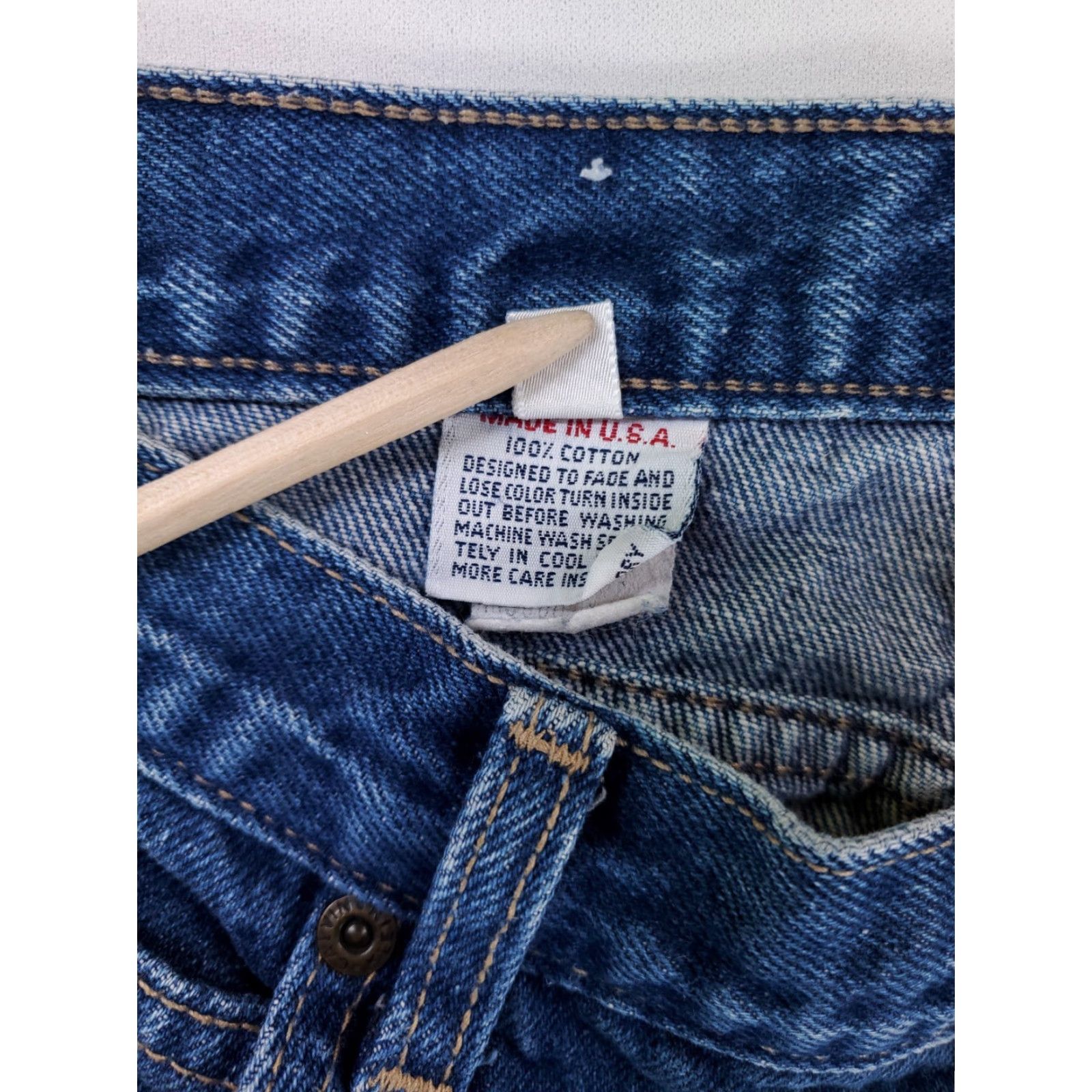 Calvin Klein VINTAGE Calvin Klein Jeans Mens 32 Regular Blue Bootcut 80s 90s Made USA 31 Inseam 32 x 31 Actual Size US 32 / EU 48 - 3 Thumbnail