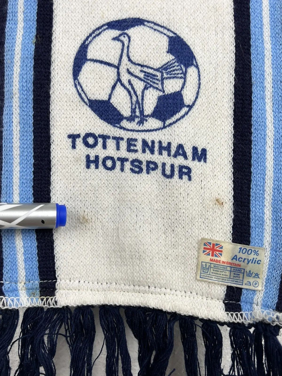 Vintage 90s Vintage Tottenham Hotspur Spurs 100% Acrylic Scarf Size ONE SIZE - 3 Thumbnail