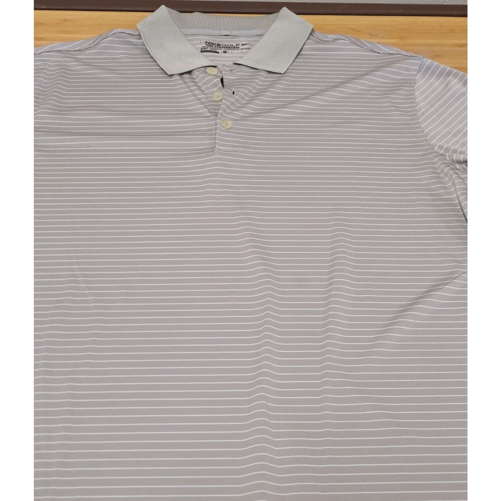 Nike Nike Golf Polo Shirt Mens L Gray Dri-Fit Logo Short Sleeve Lightweight Casual Sports Golf - Regular Fit Size US L / EU 52-54 / 3 - 2 Thumbnail