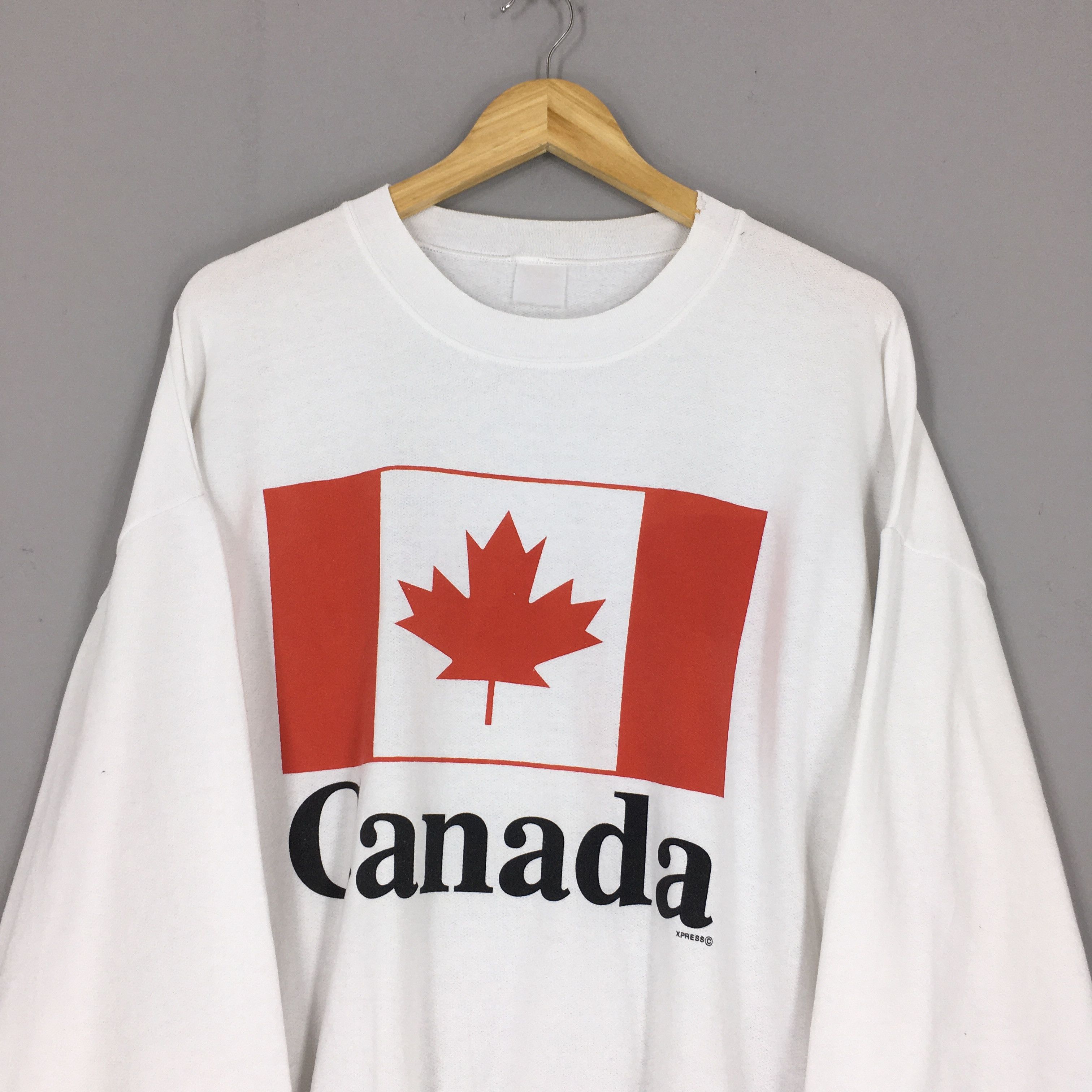 Vintage Vintage 90s Canada Cityscape White Sweatshirt Large Size US L / EU 52-54 / 3 - 2 Thumbnail