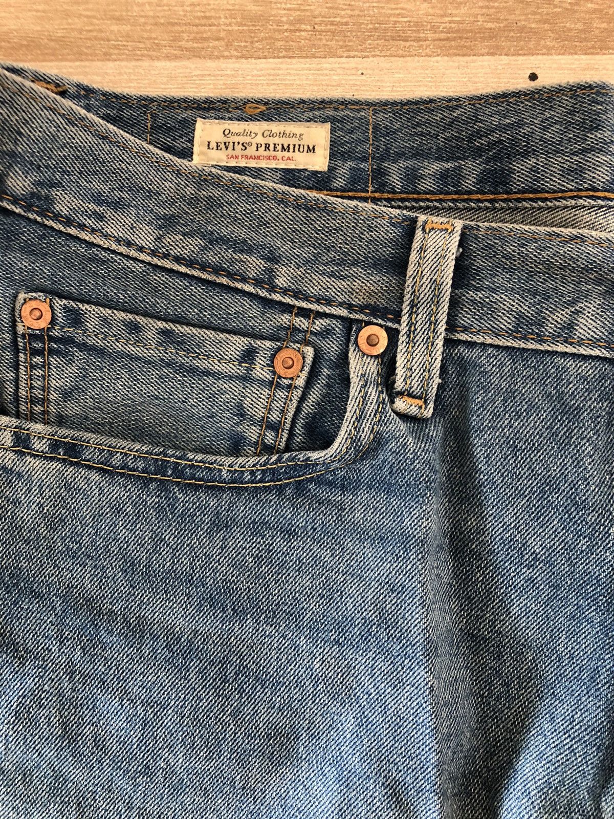 Levi's Levi’s 501 W33 Short Jeans Straight Blue Shorts Denim Size US 33 - 4 Thumbnail