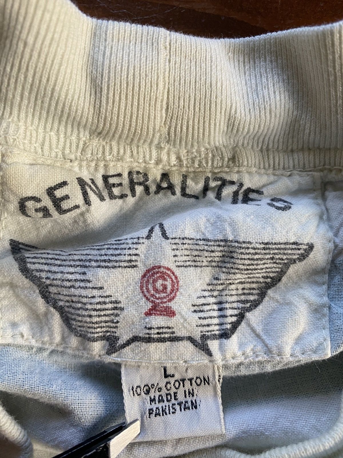 Vintage Vintage 90’s Generalities Faded Stripe Denim Like Pocket Tee Size US L / EU 52-54 / 3 - 11 Thumbnail